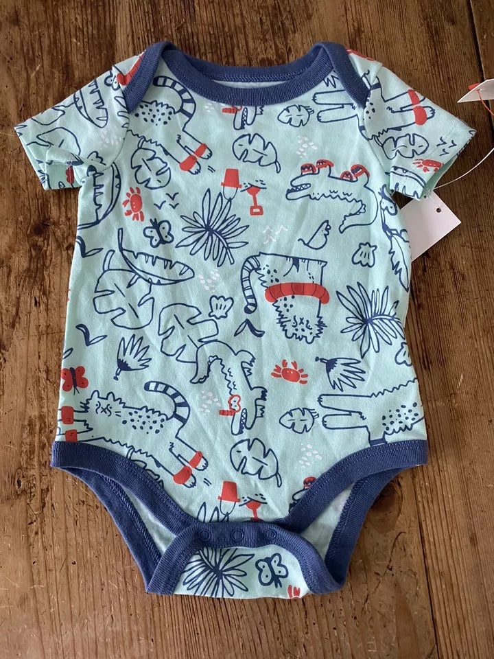 Baby Boys' Shorts Overall Top & Bottom Set - Cat & Jack (0/3M)