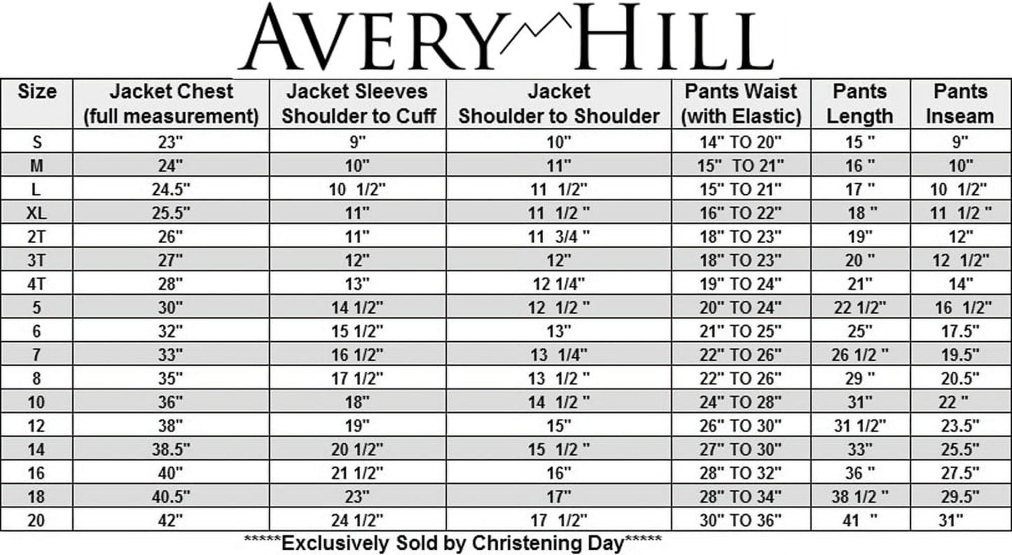 Avery Hill Boys Formal 5 Piece Suit with Shirt and Vest (Toddler, Little Boys, Big Boys)