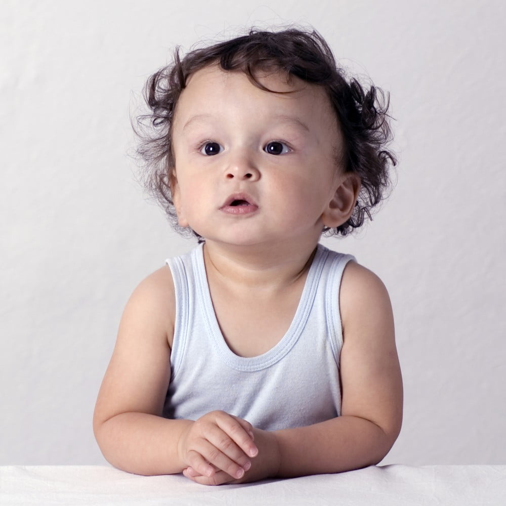 Bambini Baby Unisex White Rib Knit Sleeveless 6-Pack Tank Tops NB