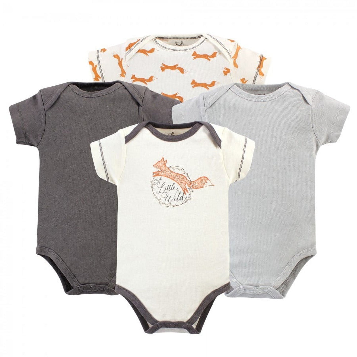Touched by Nature Baby Boy Organic Cotton Layette Set and Giftset, Fox, 0-6 Months
