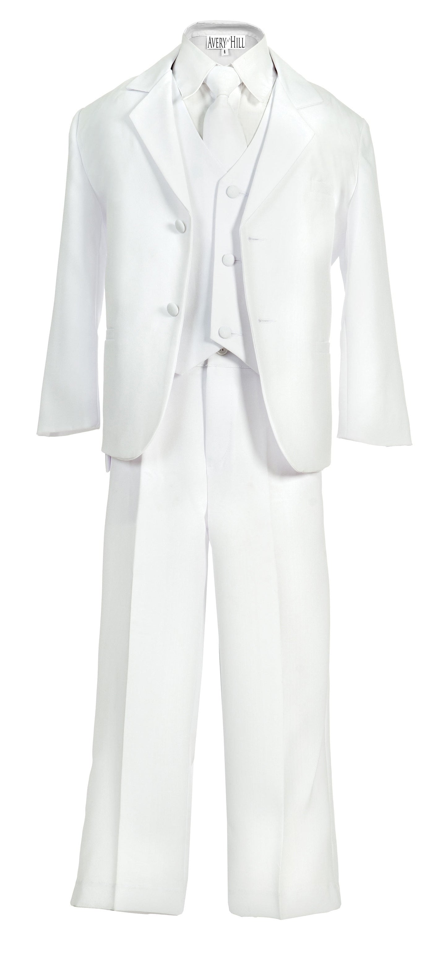 Avery Hill Boys Formal 5 Piece Suit with Shirt and Vest (Toddler, Little Boys, Big Boys)
