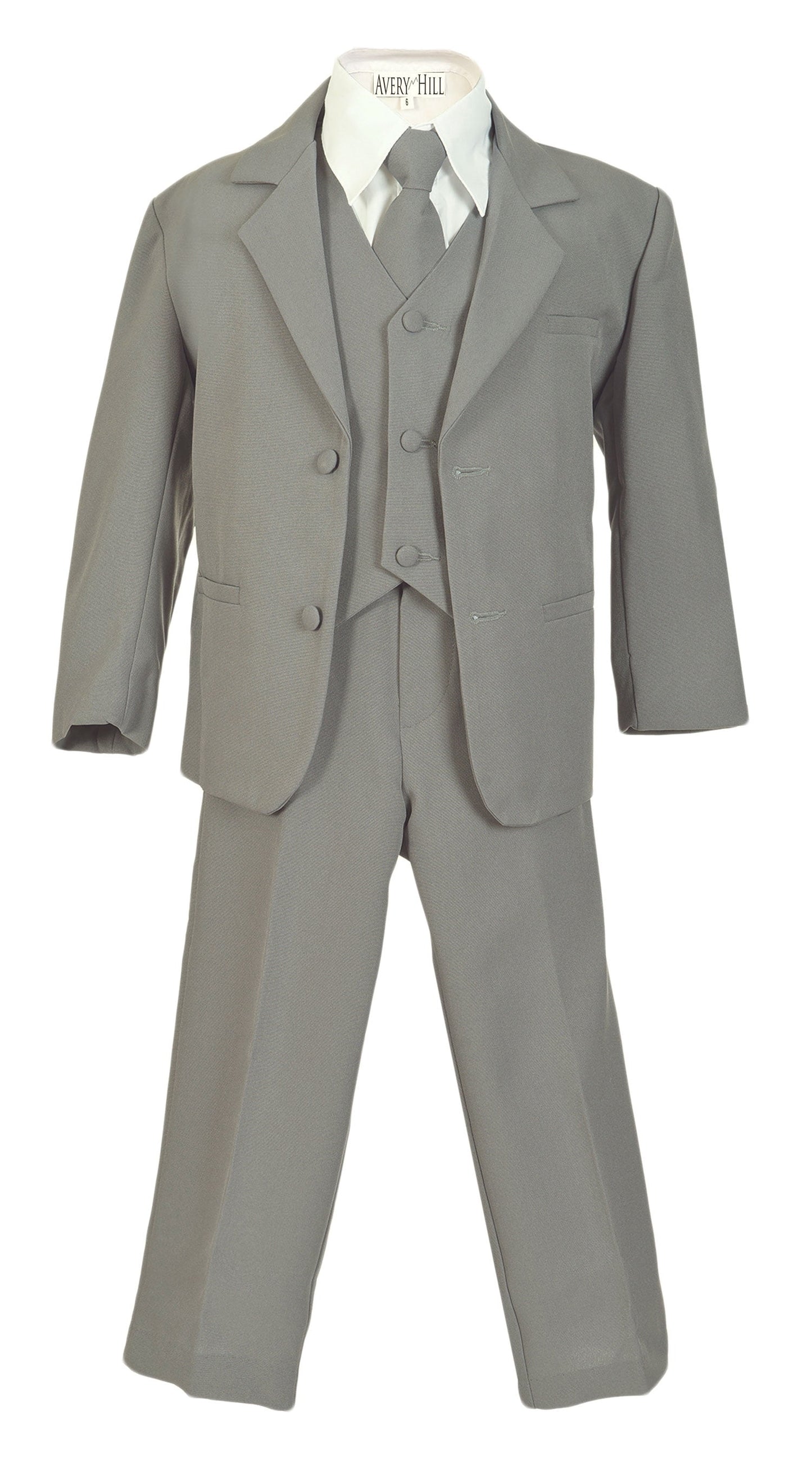 Avery Hill Boys Formal 5 Piece Suit with Shirt and Vest (Toddler, Little Boys, Big Boys)