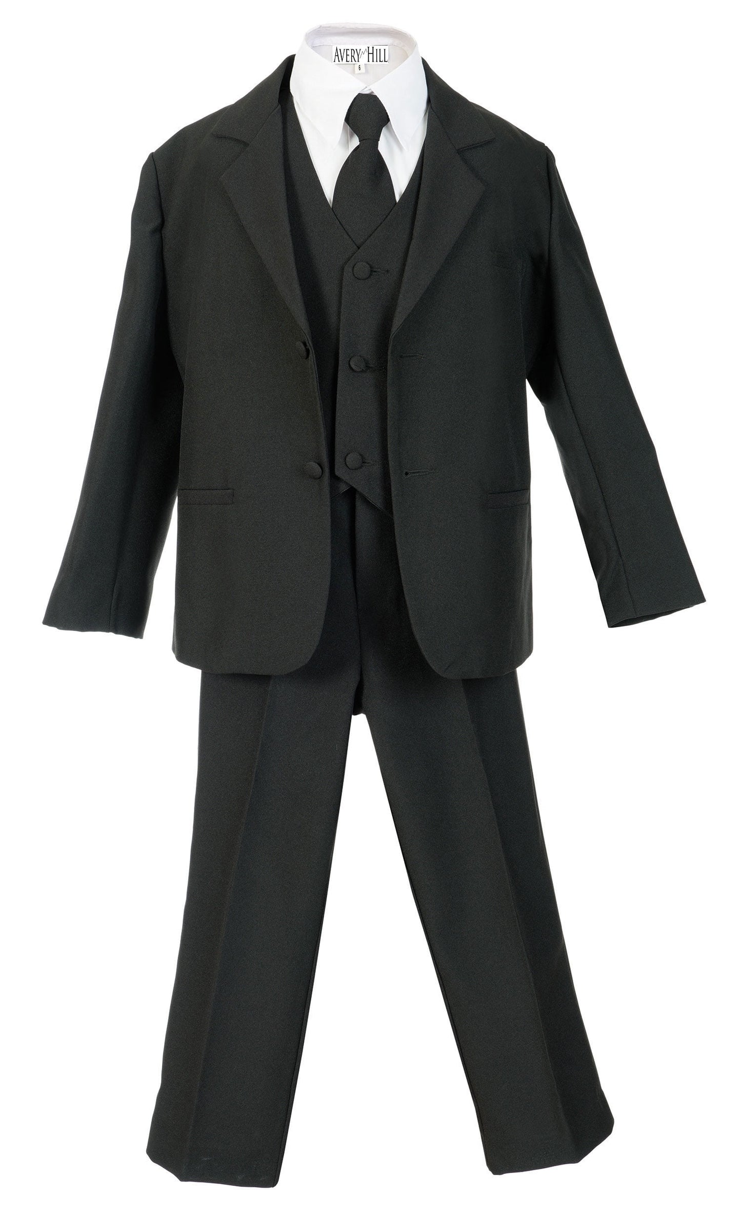 Avery Hill Boys Formal 5 Piece Suit with Shirt and Vest (Toddler, Little Boys, Big Boys)