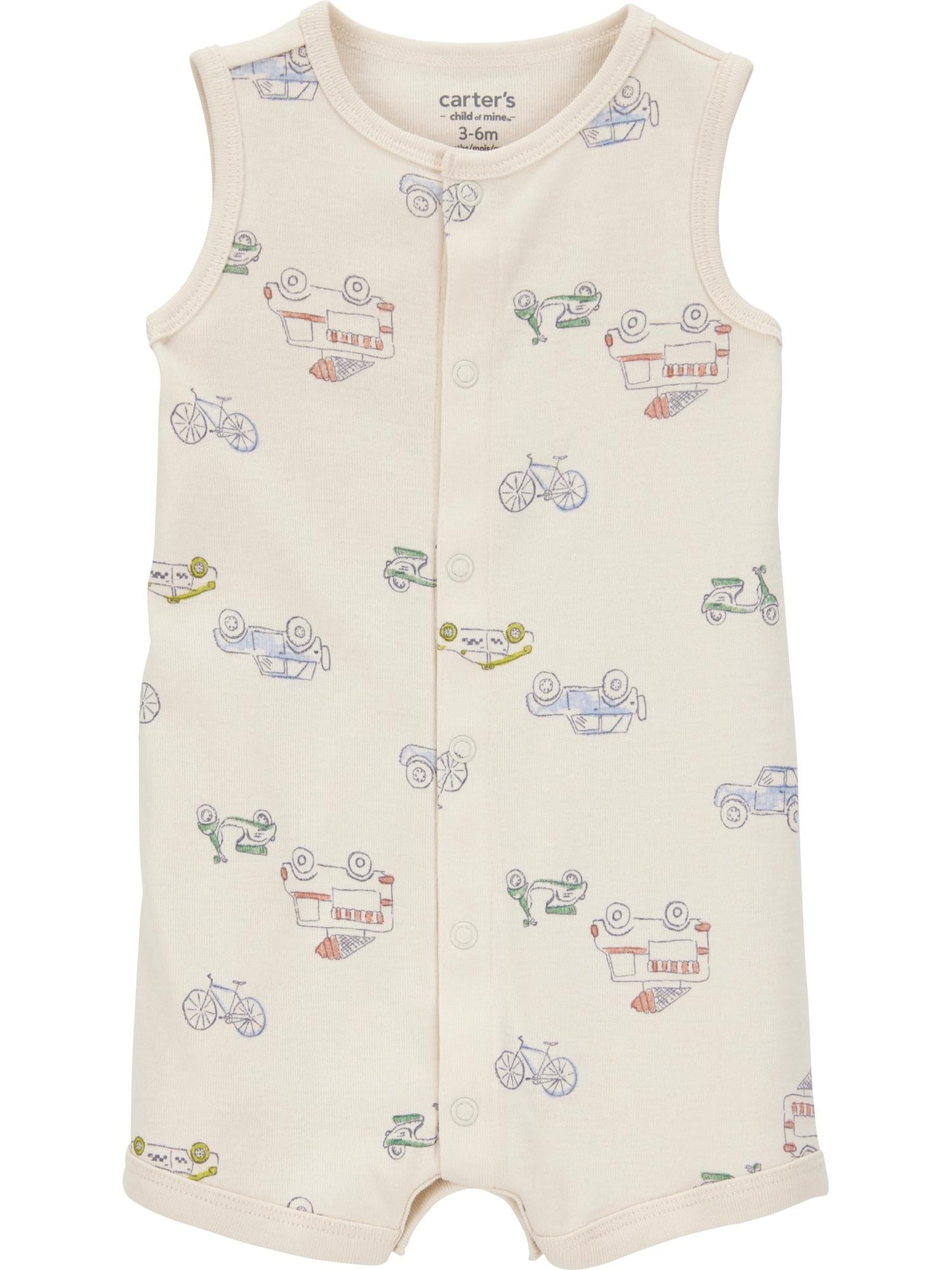 Carter's Child of Mine Baby Boy Romper, One-Piece, Sizes 0/3-24 Months