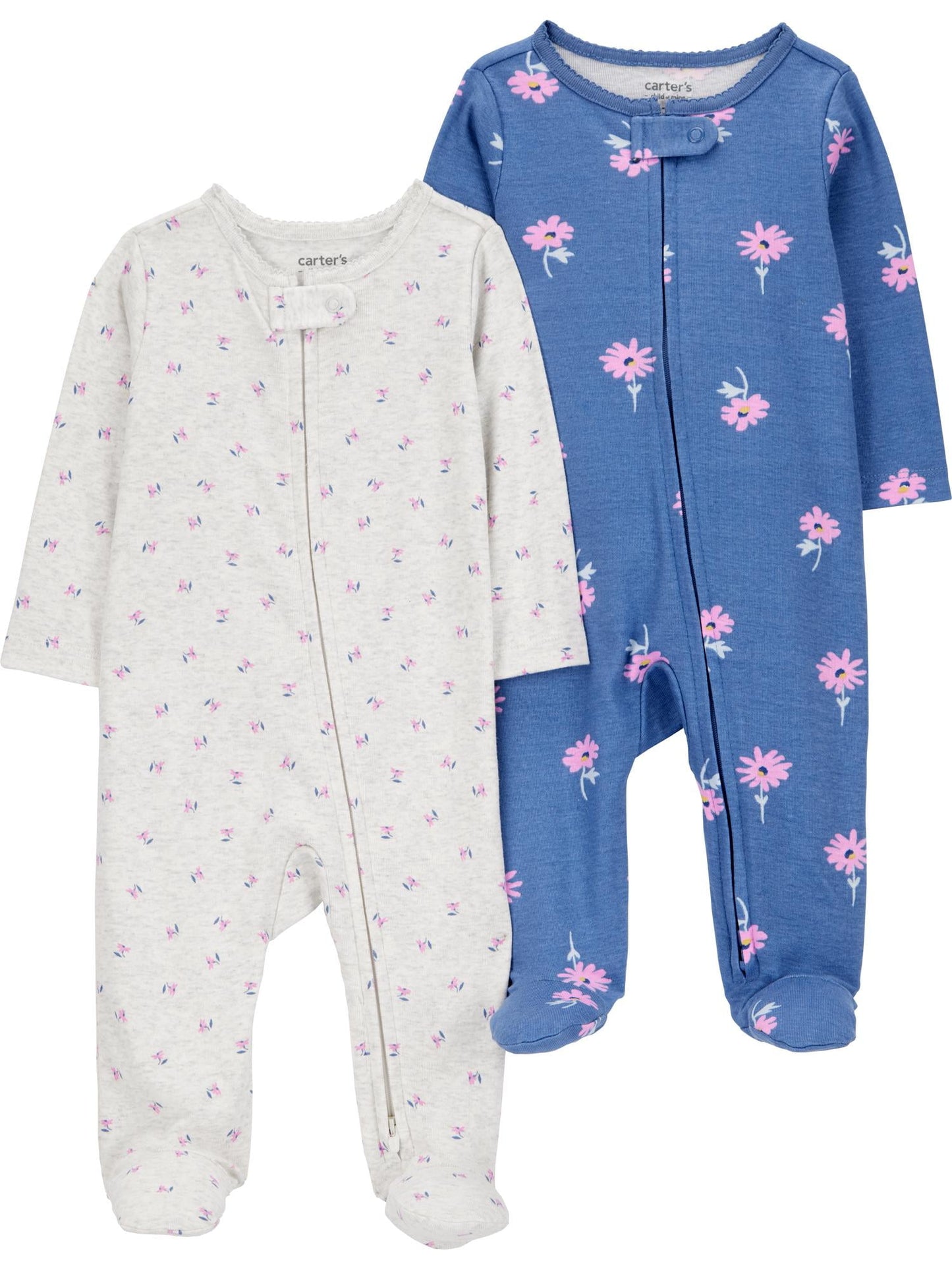 Carter's Child of Mine Baby Girl, Sleep 'n Play, 2-Pack, Sizes Preemie-6/9 months