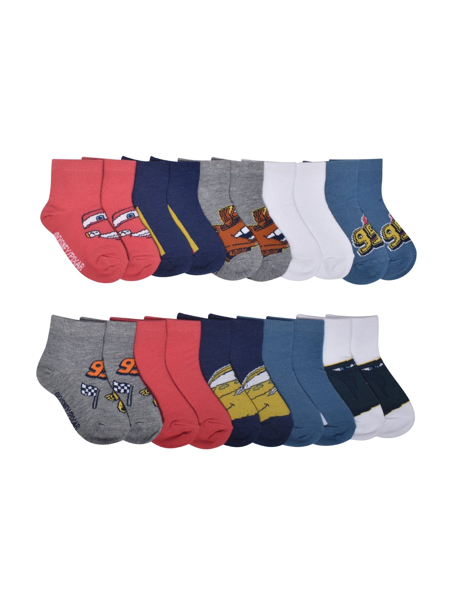 Character Toddler Ankle Socks, 10-Pack, Sizes 12M-5T