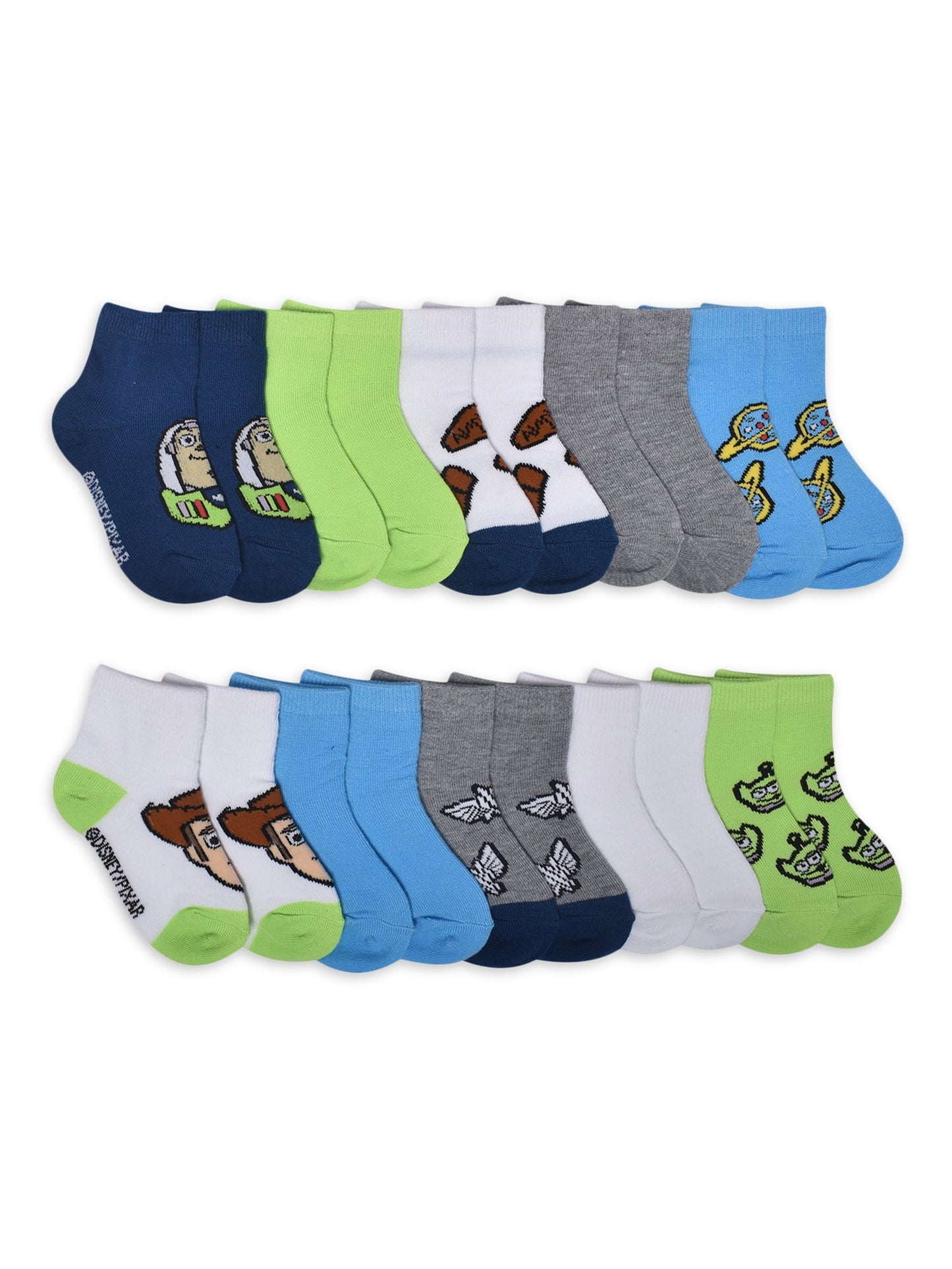 Character Toddler Ankle Socks, 10-Pack, Sizes 12M-5T