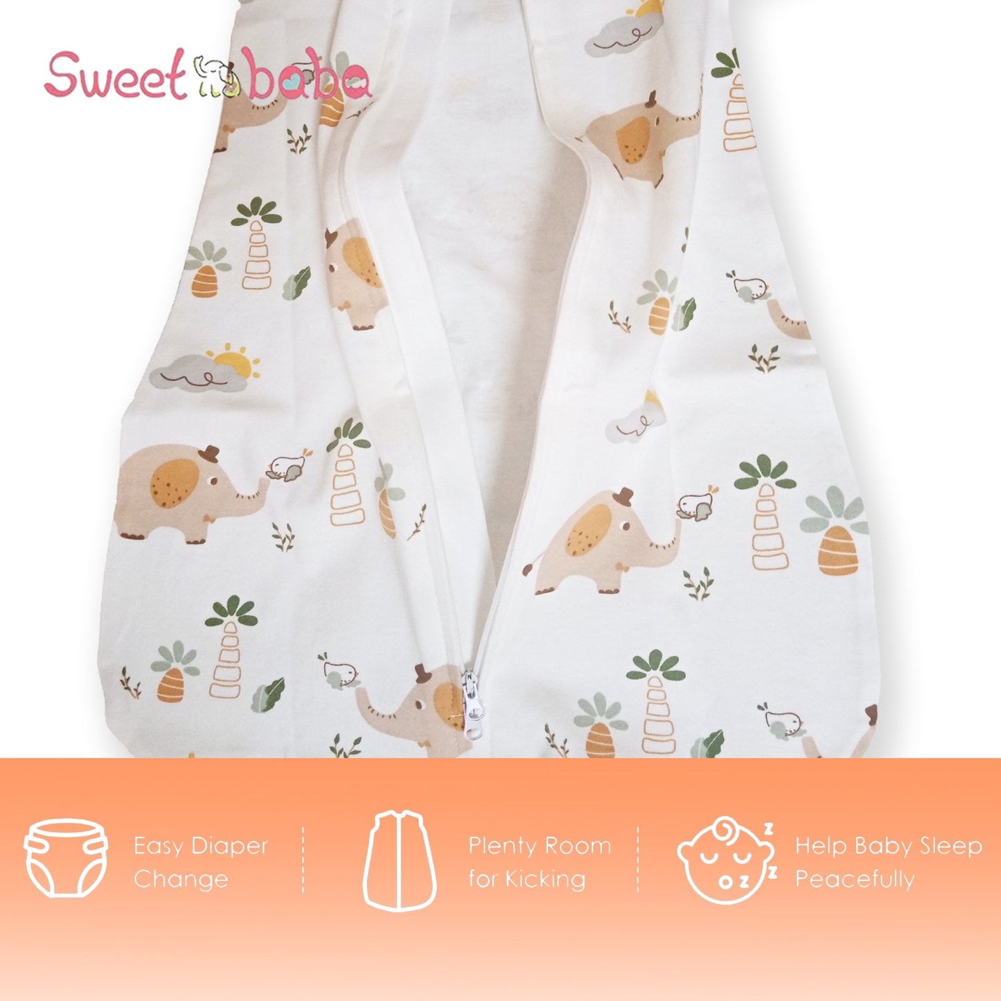 Sweet Baba 3 Pack Baby Boy Sleeping Bag Sack 0-6 Months - Lightweight 100% Cotton 2-Way Zipper TOG 0.5 Infant Wearable Blanket, Newborn Essentials Toddler Sleep Clothes