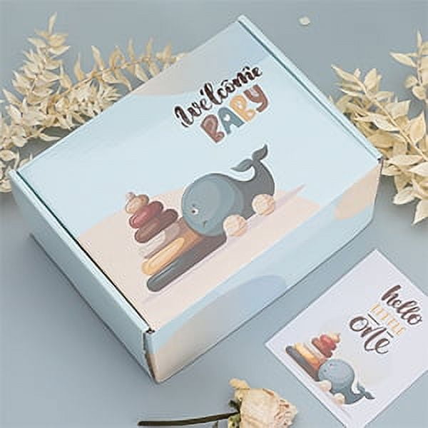 Baby Boy Gifts, Newborn Baby Gifts, Baby Gifts for Boys,Baby Boy Gift Basket,Unique Baby Gifts Basket Essential Stuff,Gender Reveal Gifts, Baby Swaddle Blanket