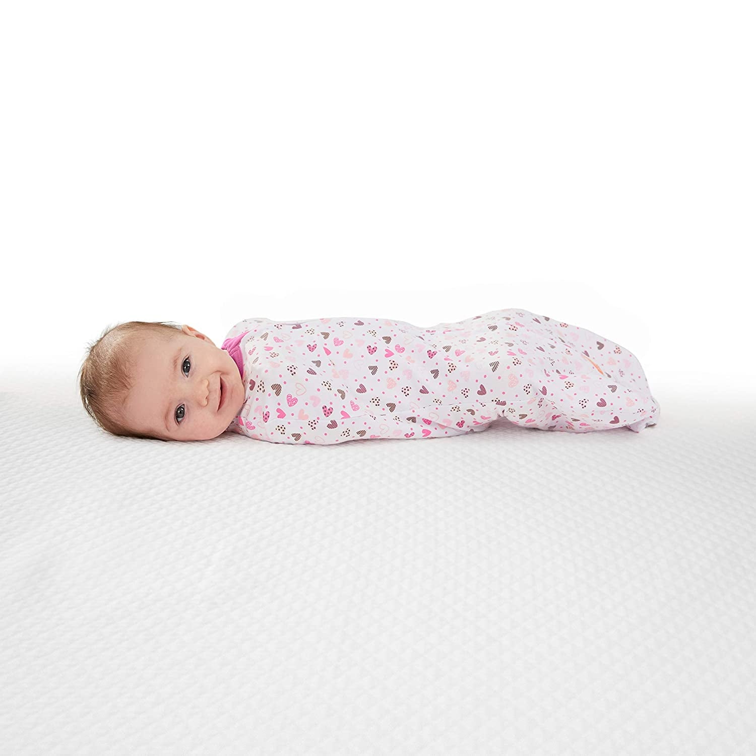 SwaddleMe by Ingenuity Pod - Size Small/Medium, 0-3 Months, 2-Pack (I Heart You)