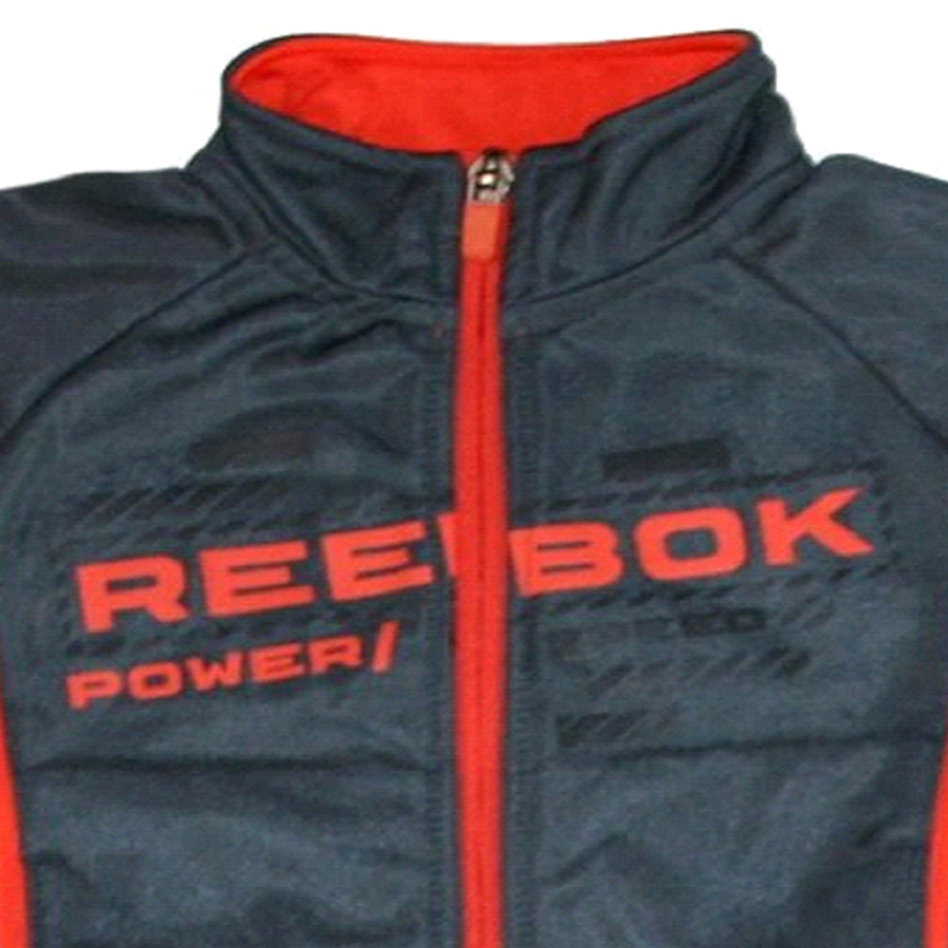Reebok Baby Boy's 2 Piece Athletic Jacket/Pants Sweatsuit Gray/Orange Size 12 Months