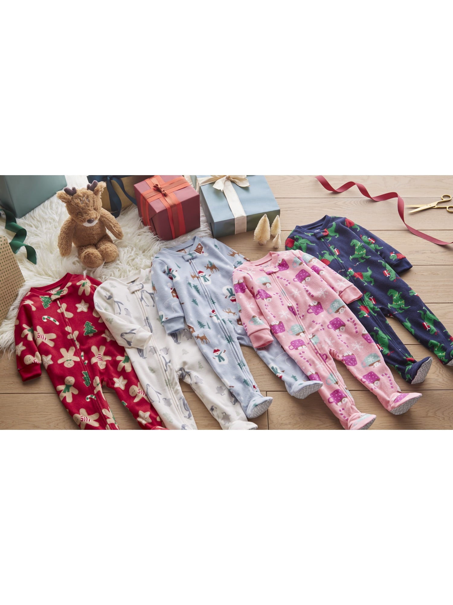 Carter's Child of Mine Baby and Toddler Holiday Pajama, One-Piece, Sizes 0/3M-5T
