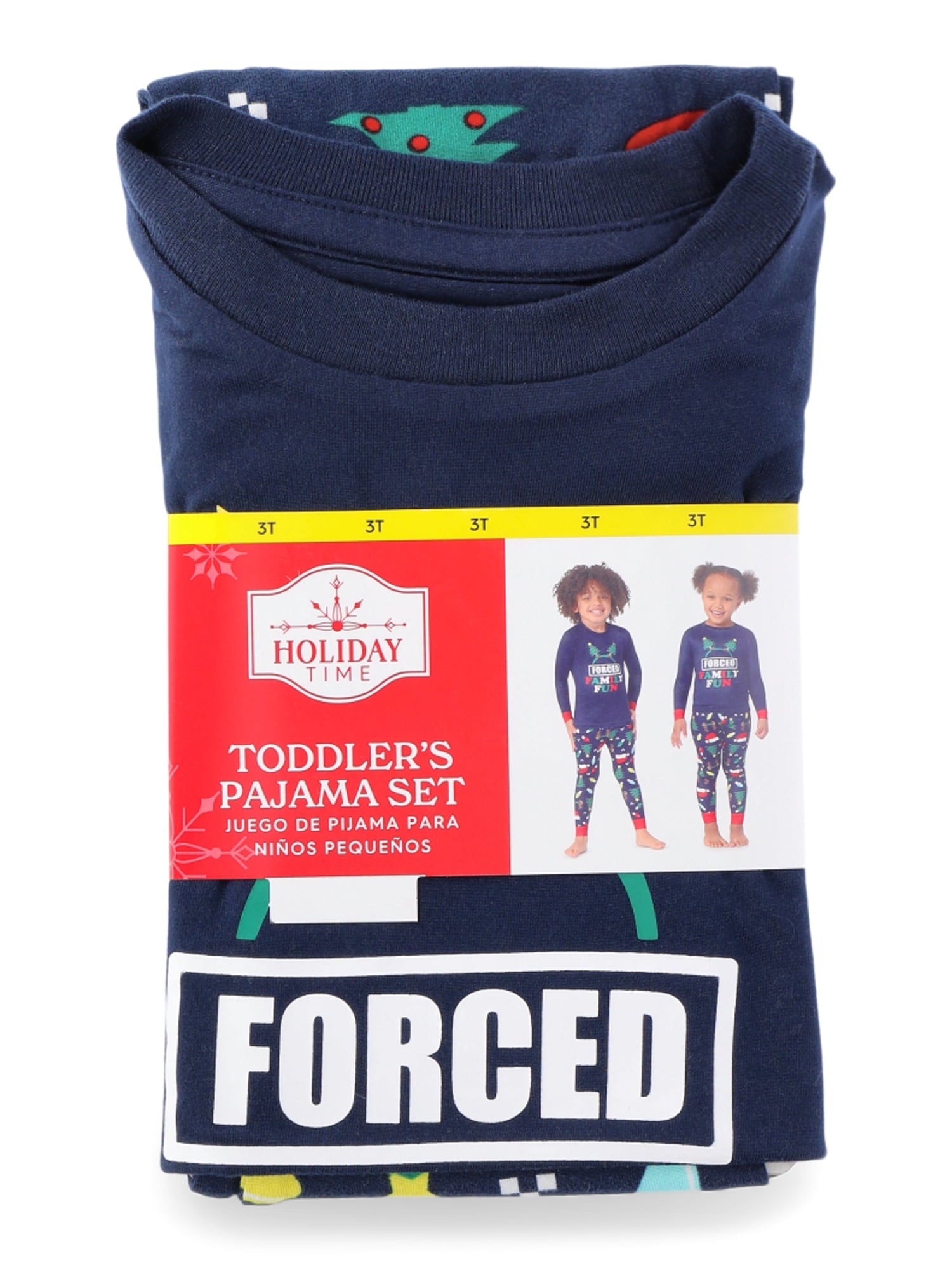 Toddler Christmas Matching Family Pajamas Set from Holiday Time, 2-Piece, Sizes 2T-5T
