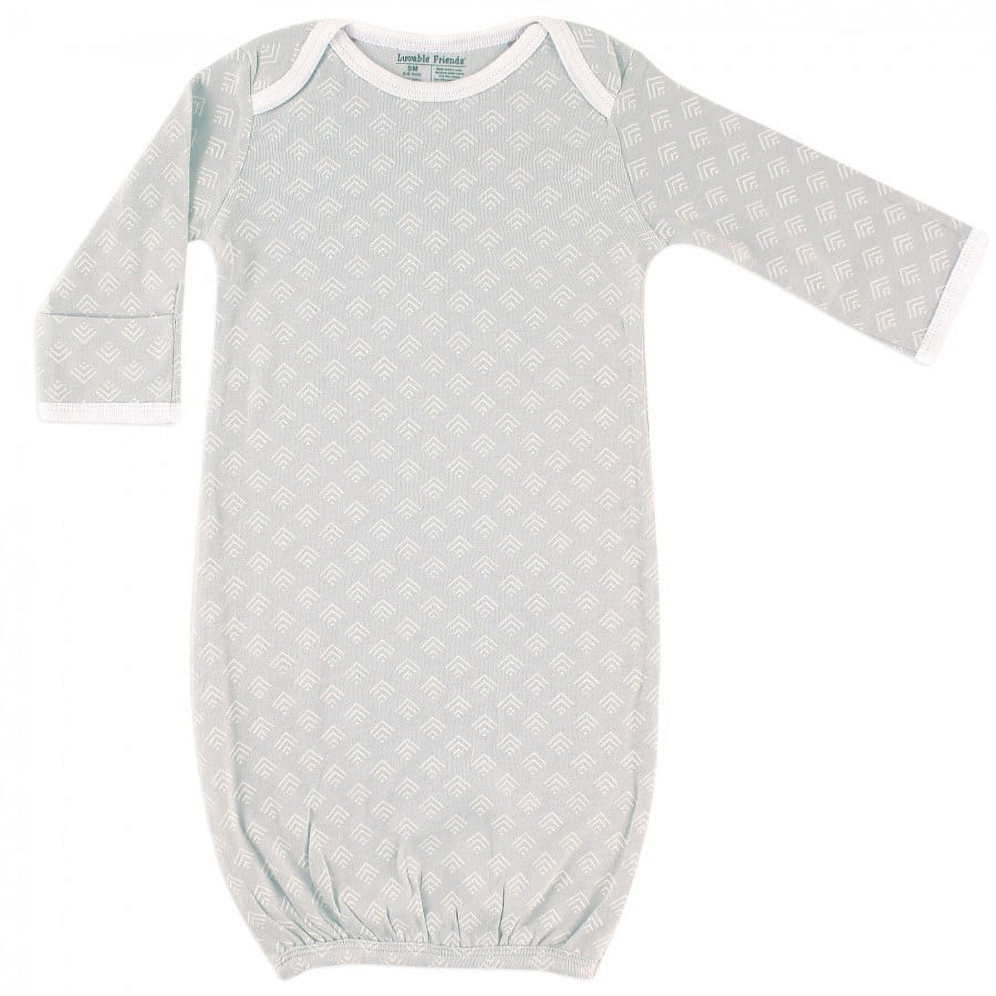 Luvable Friends Cotton Gowns, Owl, Preemie/Newborn