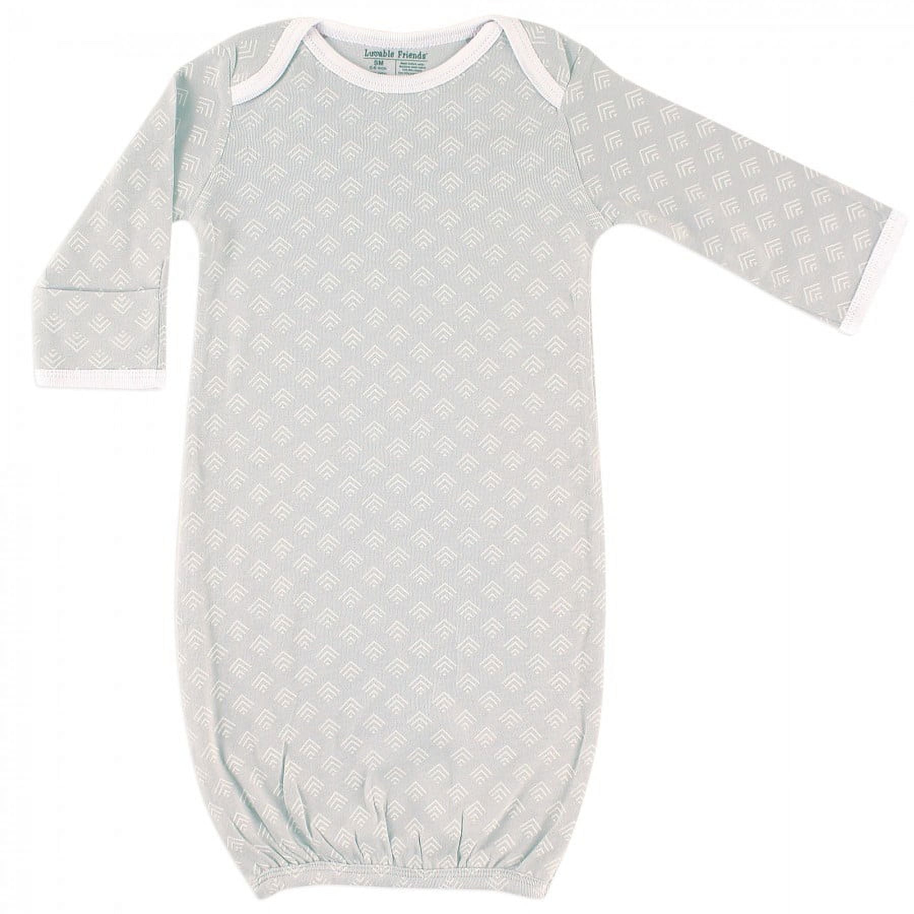 Luvable Friends Cotton Gowns, Owl, Preemie/Newborn