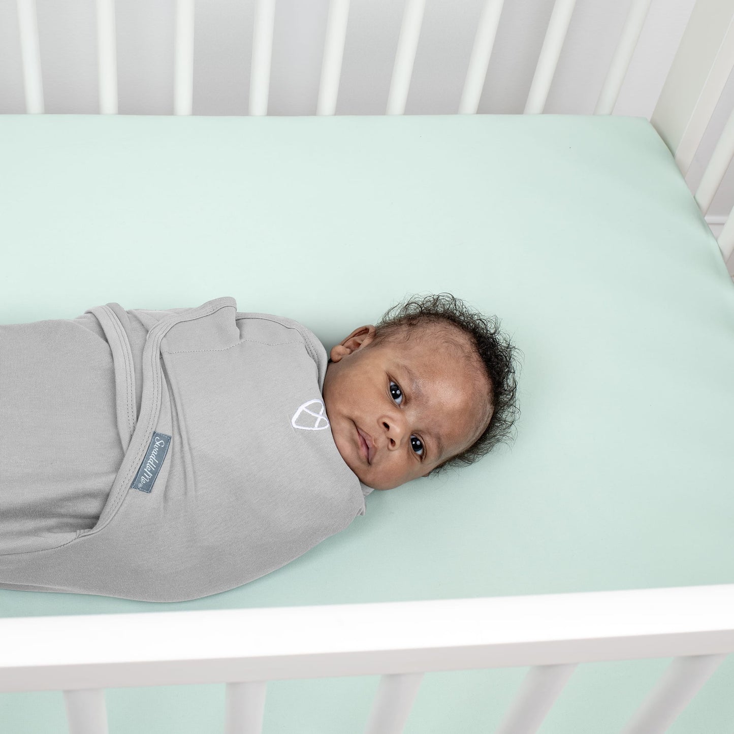SwaddleMe by Ingenuity Original Swaddle for Baby, 100% Cotton, Improves Sleep & Calms Startle Reflex, 0-3 Months, 1.0 TOG, 2-Pack - Space & Clouds
