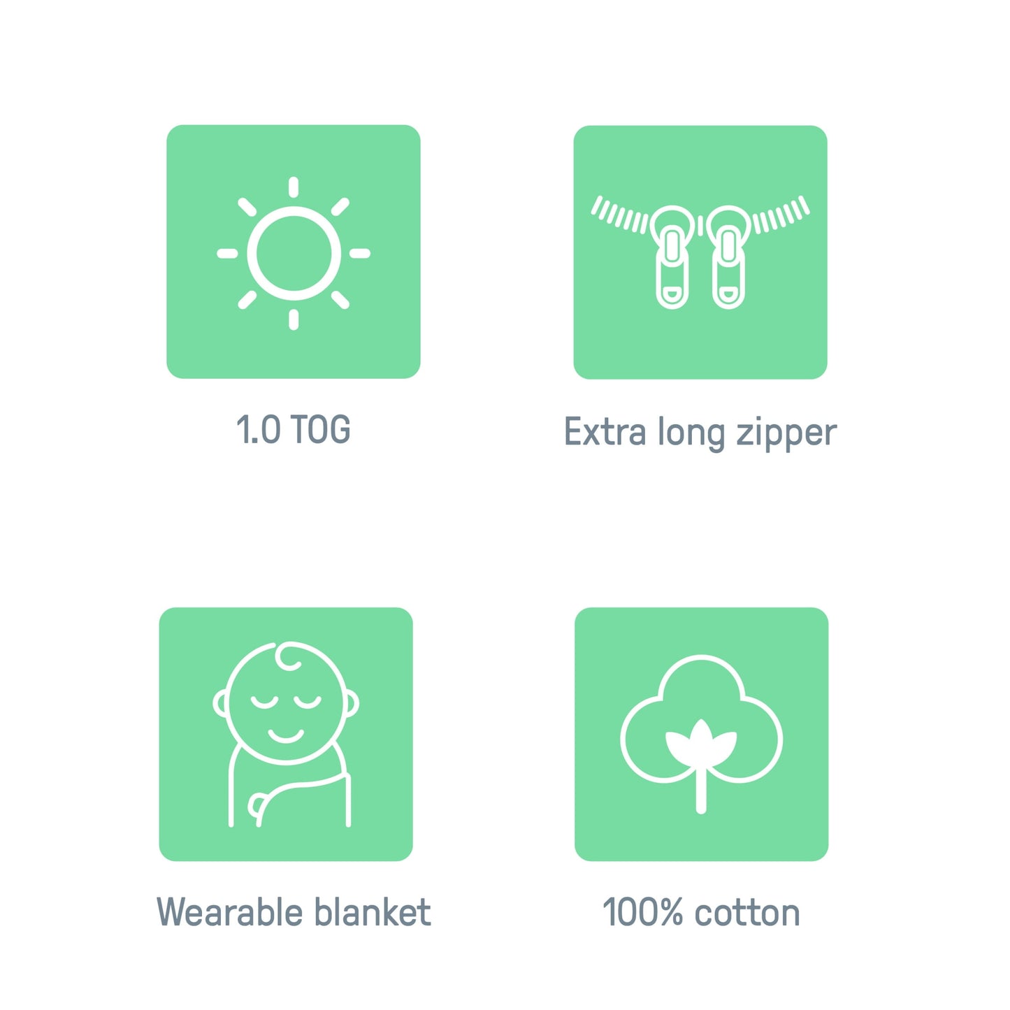 SwaddleMe by Ingenuity Night Sack Sleeper, Size 3-18 Months, 14-24 Pounds, 1.0 TOG, 100% Cotton