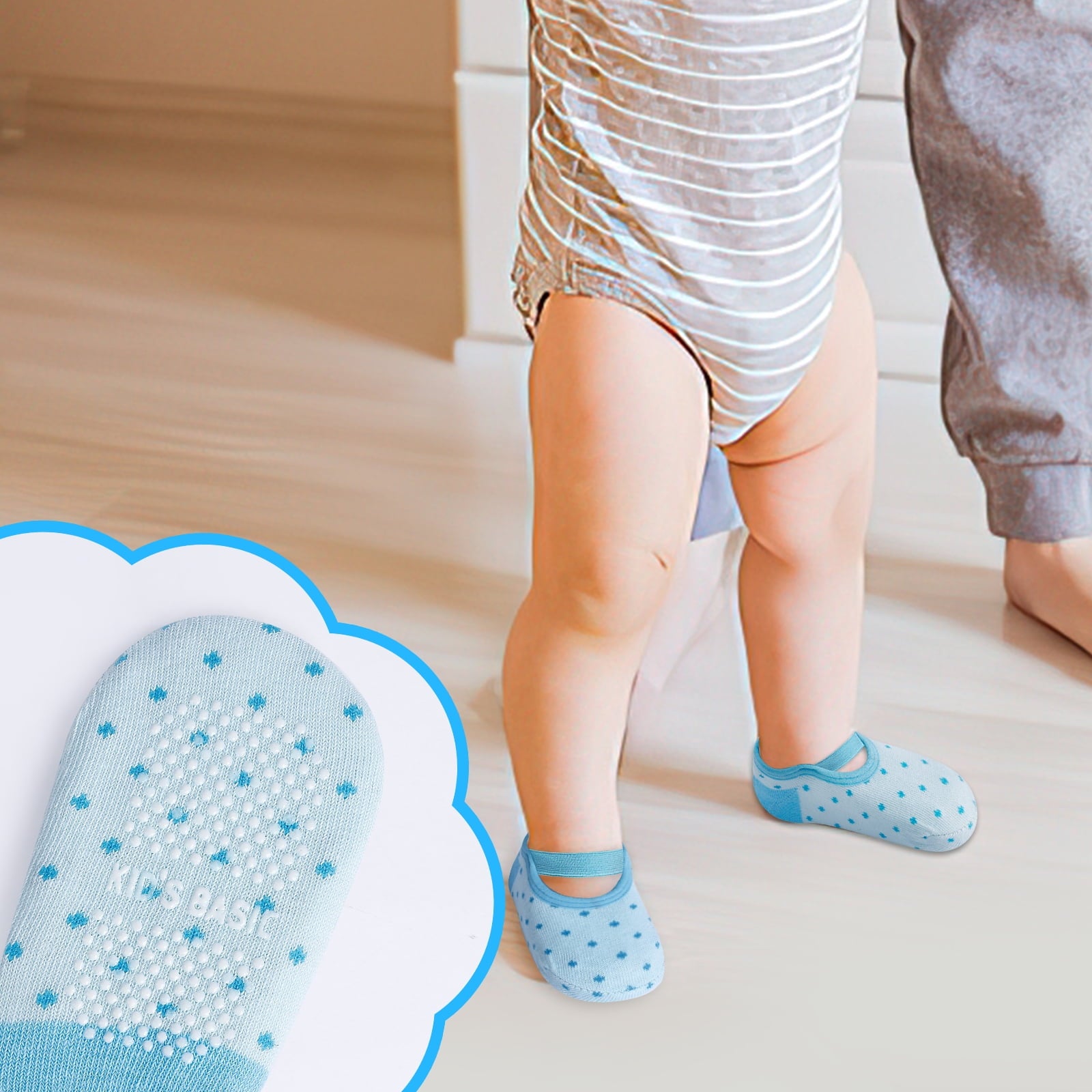 Cunina Non Slips Socks for Toddler Anti Slip Baby Sock Non Skid Socks Cute for 8-36 Months Infants Girls Low Cut 6 Pairs
