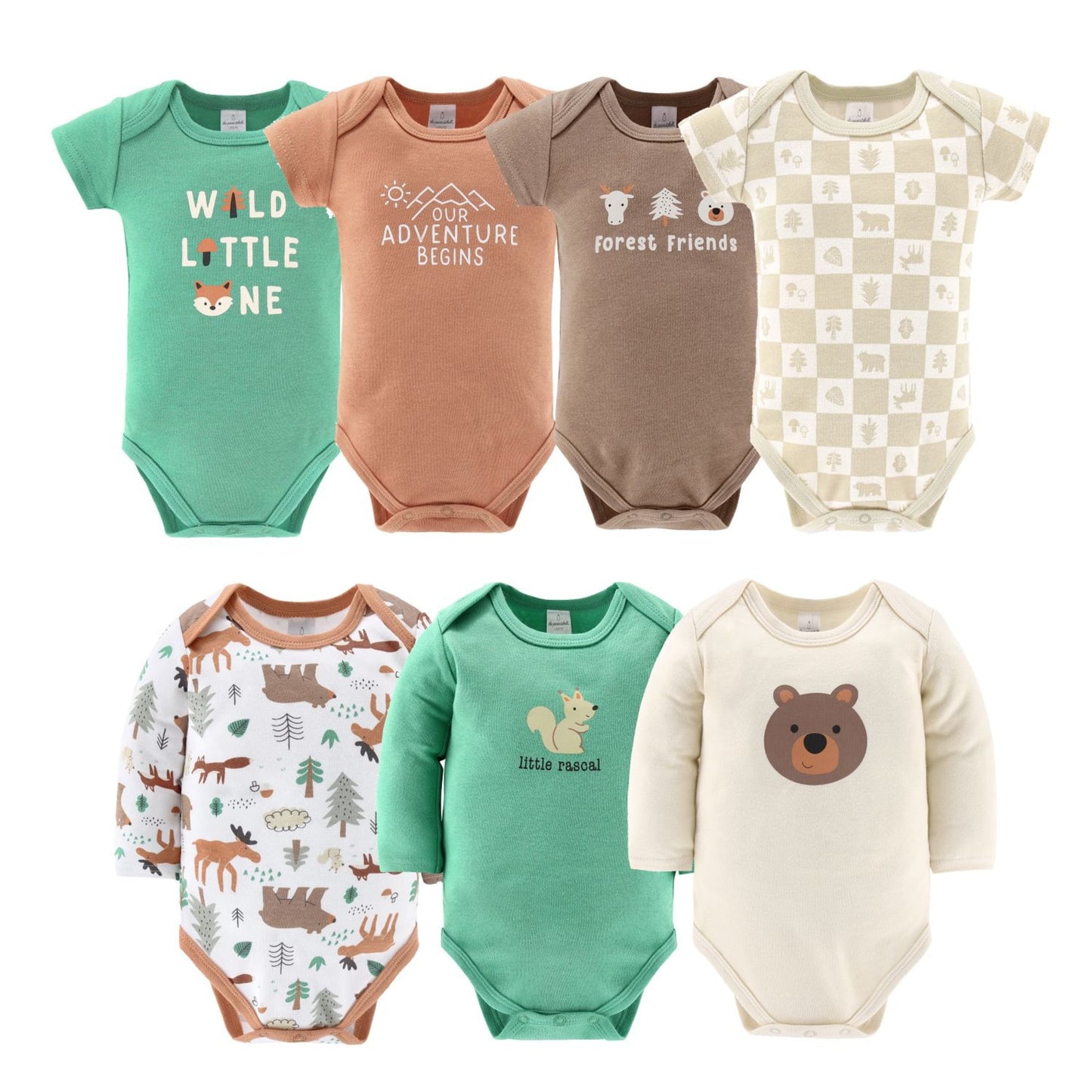 The Peanutshell Newborn Baby Layette Gift Set for Baby Boys, Woodland Animals, 23 Essential Pieces, 0-3 Months