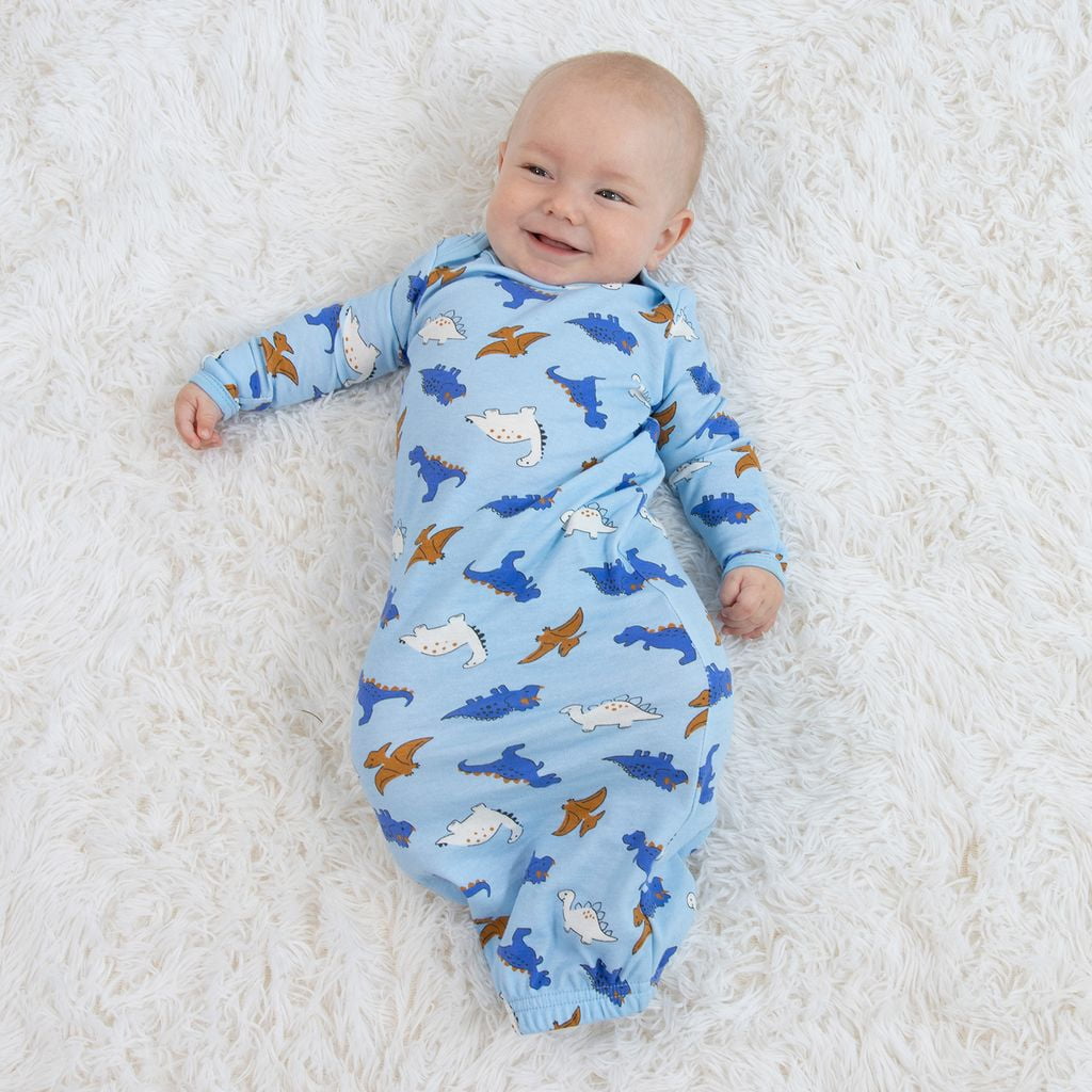 The Peanutshell Blue Dino Newborn Baby Clothes and Essentials, Layette Set for 0-3 Months, 16-Piece
