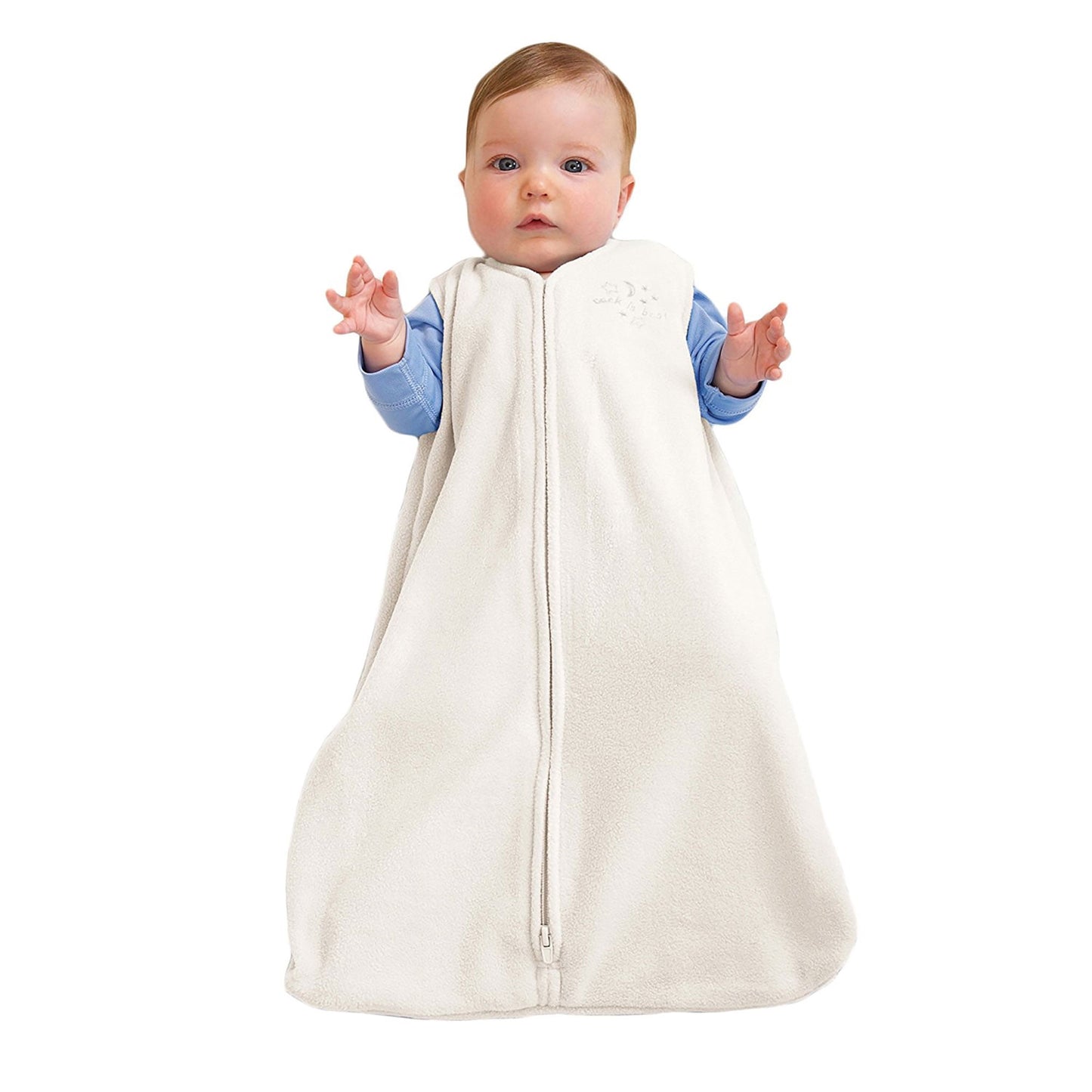 Halo® Sleepsack® Wearable Blanket, Micro-Fleece, Cream, Infant, Unisex, Medium, 6-12 Months