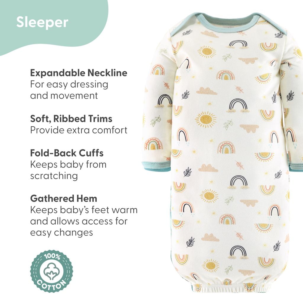 The Peanutshell Newborn Layette Gift Set for Baby Boys or Baby Girls, Sunny Side Up, 16 Essential Pieces, 0-3 Months