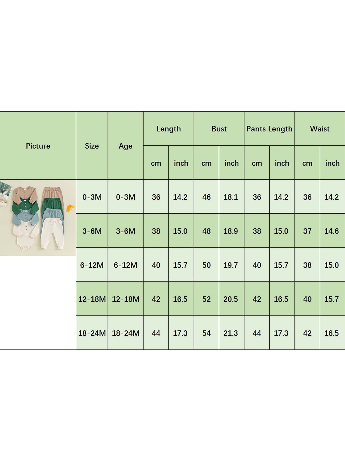 FEORJGP Infant Boys 2PCS Outfit Newborn Baby Long Sleeve Bodysuit Crew Neck Button Romper Solid Color Pants Sets for Toddler Fall Loose Casual Clothes Set