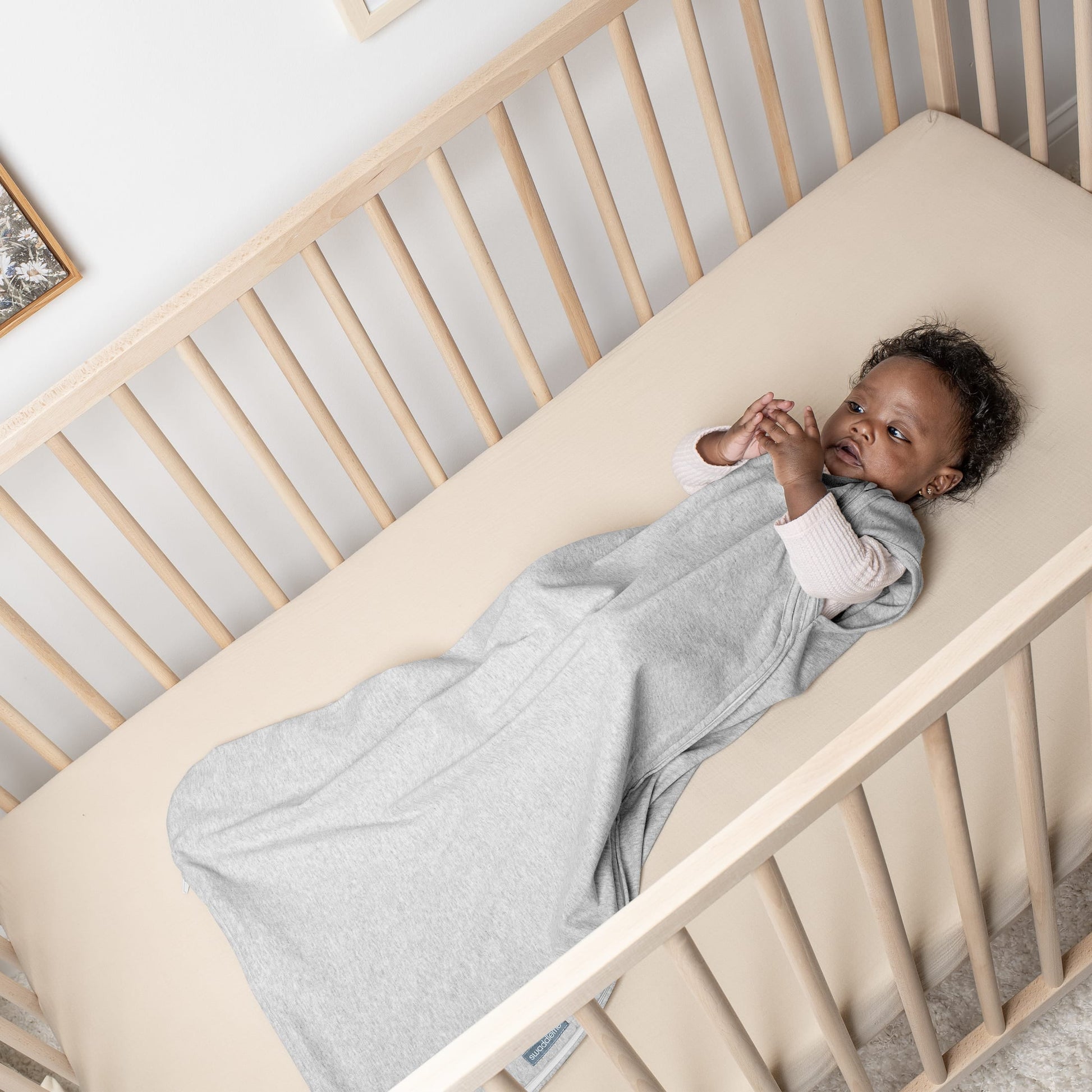 SwaddleMe by Ingenuity Night Sack Sleeper, Size 3-18 Months, 14-24 Pounds, 1.0 TOG, 100% Cotton
