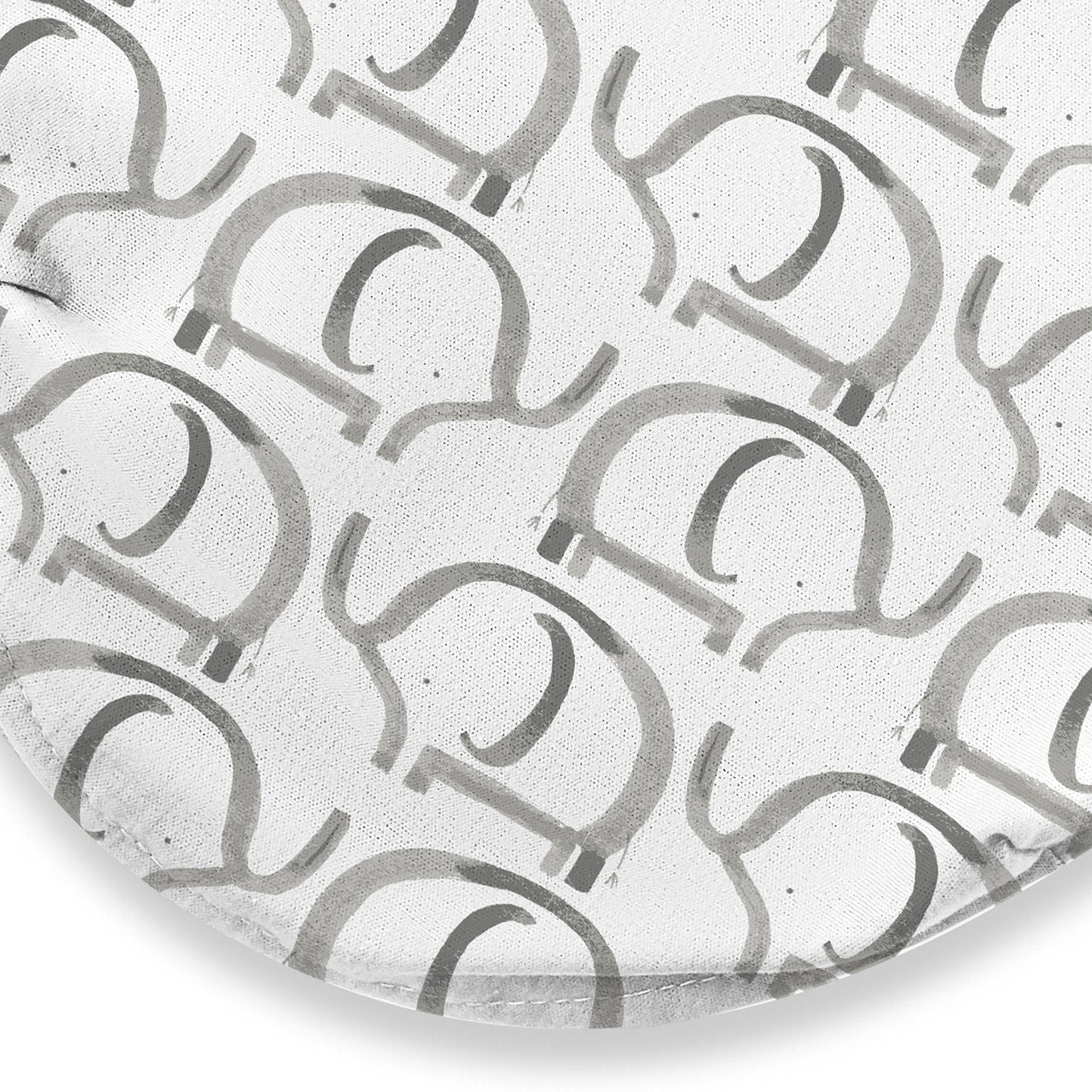 SwaddleMe Original Swaddle Blanket - Newborn Soft Luxe Edition Fabric with Easy Change Zipper - Ellie 2 Pack Grey Elephant and Triangle Prints Size Small (0-3 Months)
