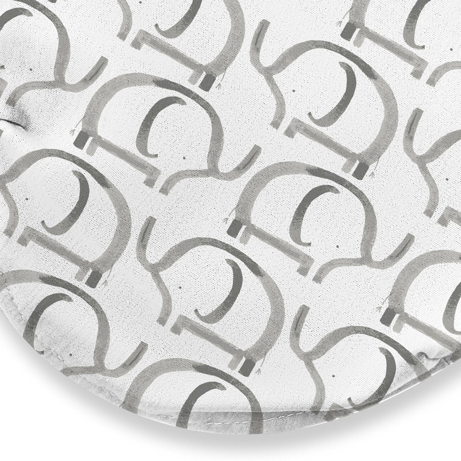 SwaddleMe Original Swaddle Blanket - Newborn Soft Luxe Edition Fabric with Easy Change Zipper - Ellie 2 Pack Grey Elephant and Triangle Prints Size Small (0-3 Months)