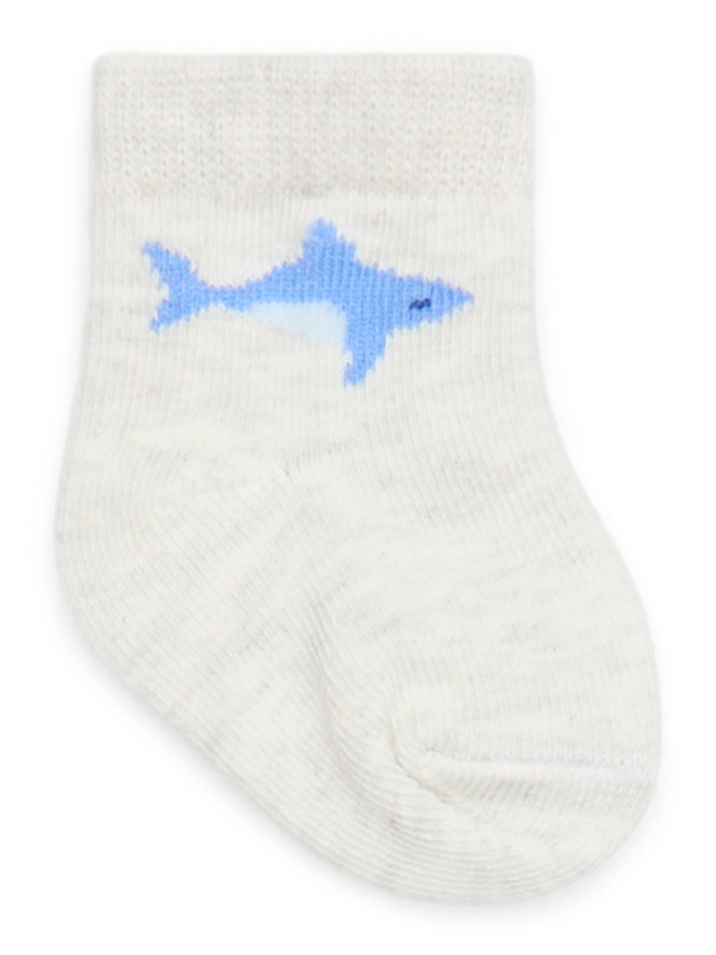 Carter's Child of Mine Newborn Boys Shark Socks, 6-Pack, Sizes 0-6M