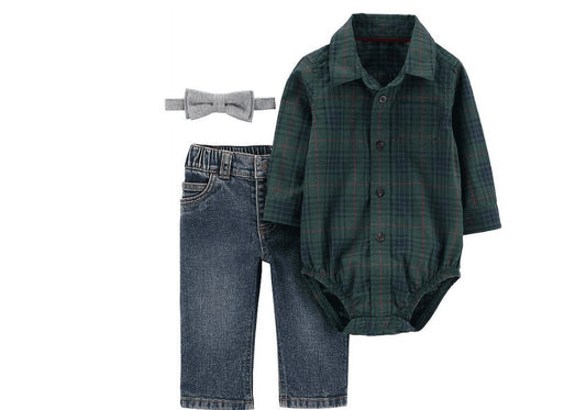Carter's Baby Boys 3-pc. Pant Set, 3 Months, Green