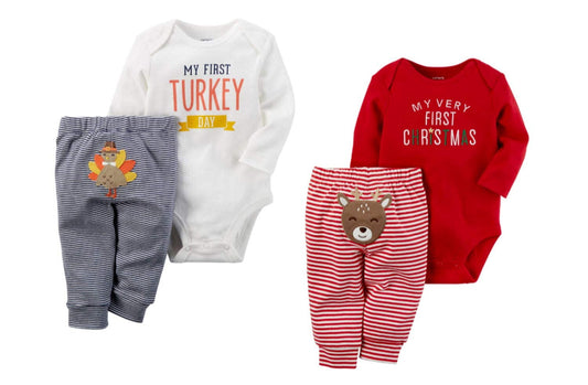 Carter's Baby Bundle - My First Christmas and Thanksgiving Sets Unisex (12 Months)
