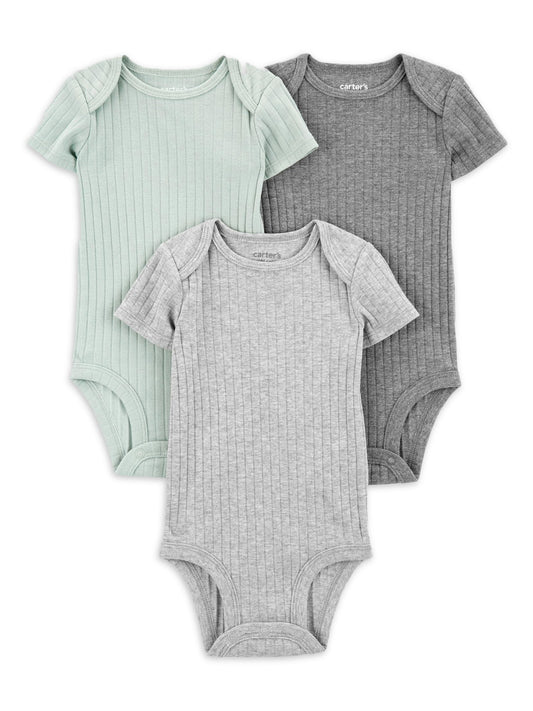 Carter's Child of Mine Baby Boy Bodysuits, 3-Pack, Sizes Preemie-18 Months