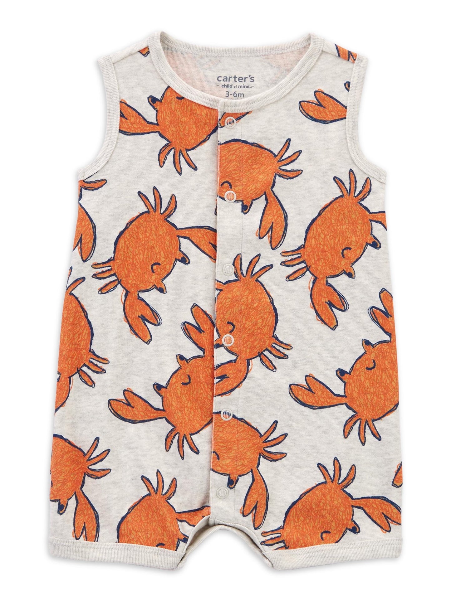 Carter's Child of Mine Baby Boy Romper, One-Piece, Sizes 0/3-24 Months