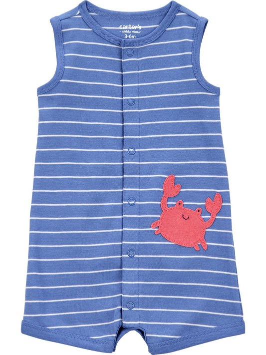 Carter's Child of Mine Baby Boy Romper, One-Piece, Sizes 0/3-24 Months