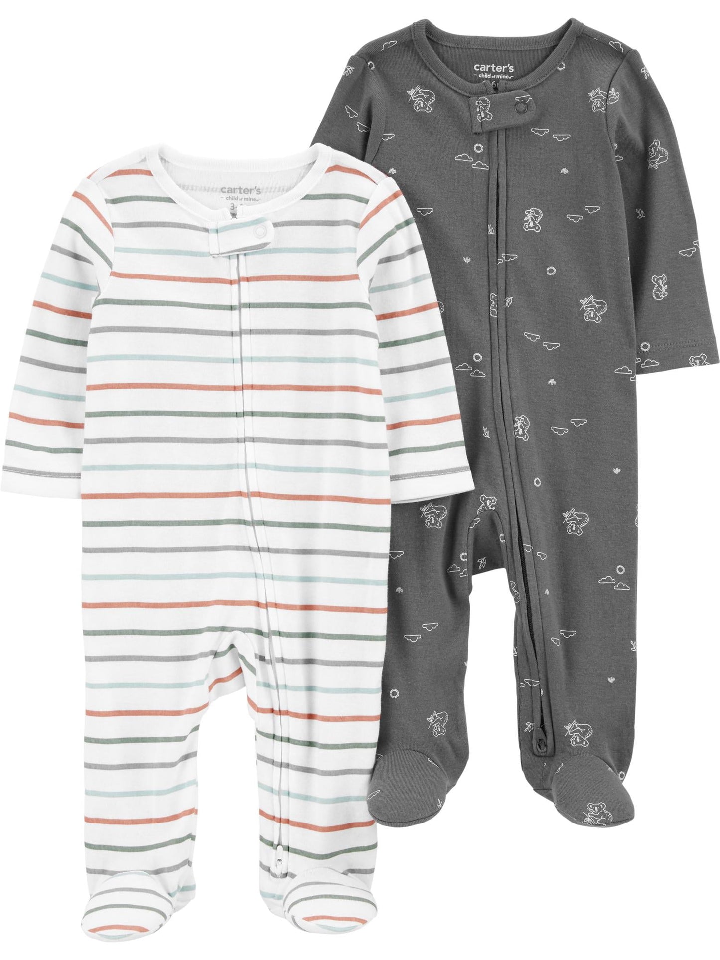Carter's Child of Mine Baby Girl, Sleep 'n Play, 2-Pack, Sizes Preemie-6/9 months