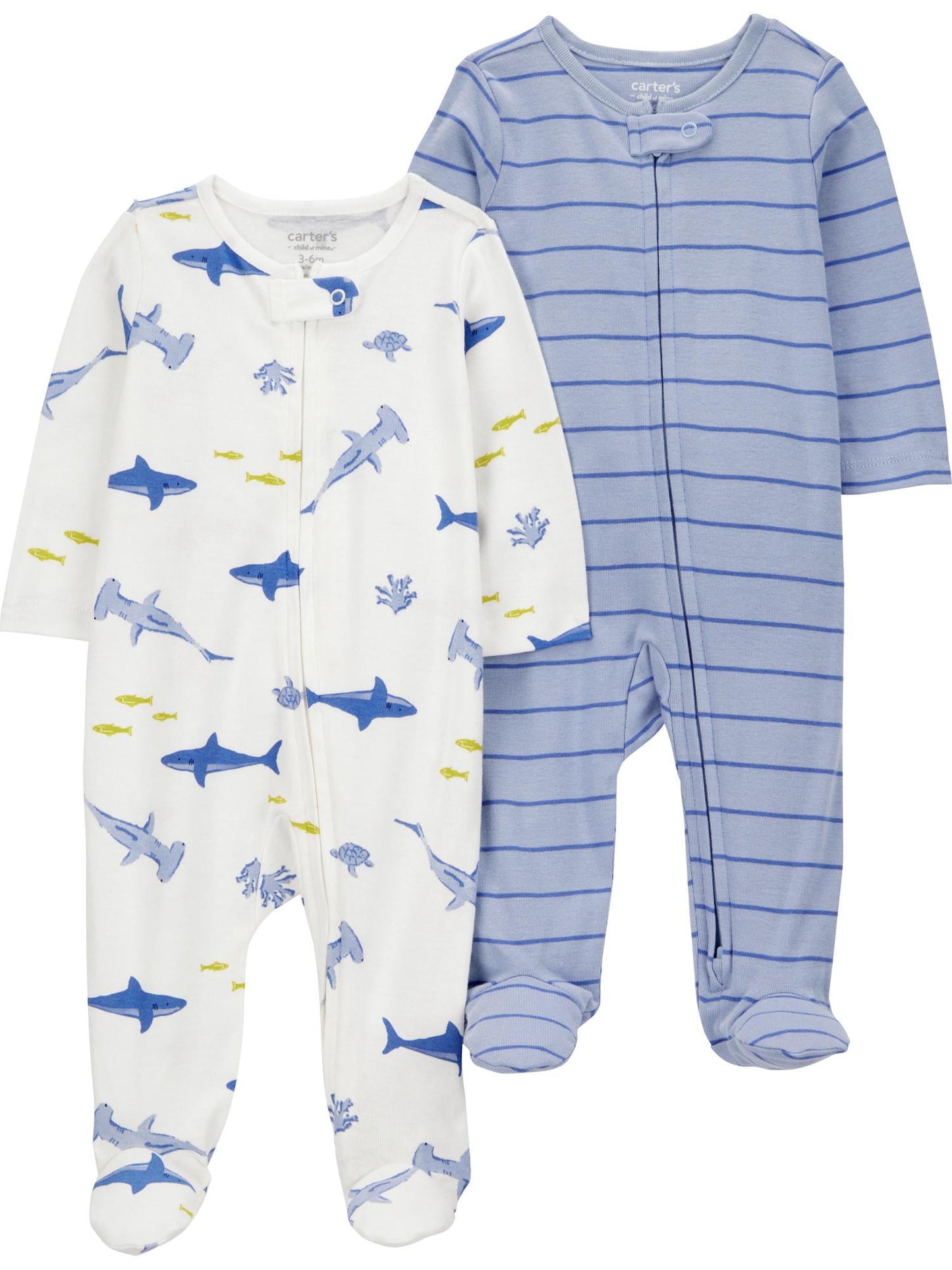 Carter's Child of Mine Baby Girl, Sleep 'n Play, 2-Pack, Sizes Preemie-6/9 months
