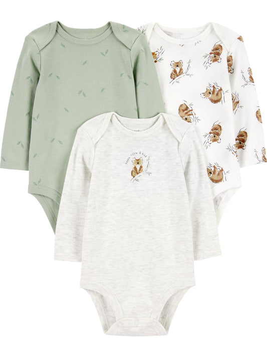Carter's Child of Mine Baby Unisex Bodysuits, 3-Piece, Sizes Preemie-18 Months