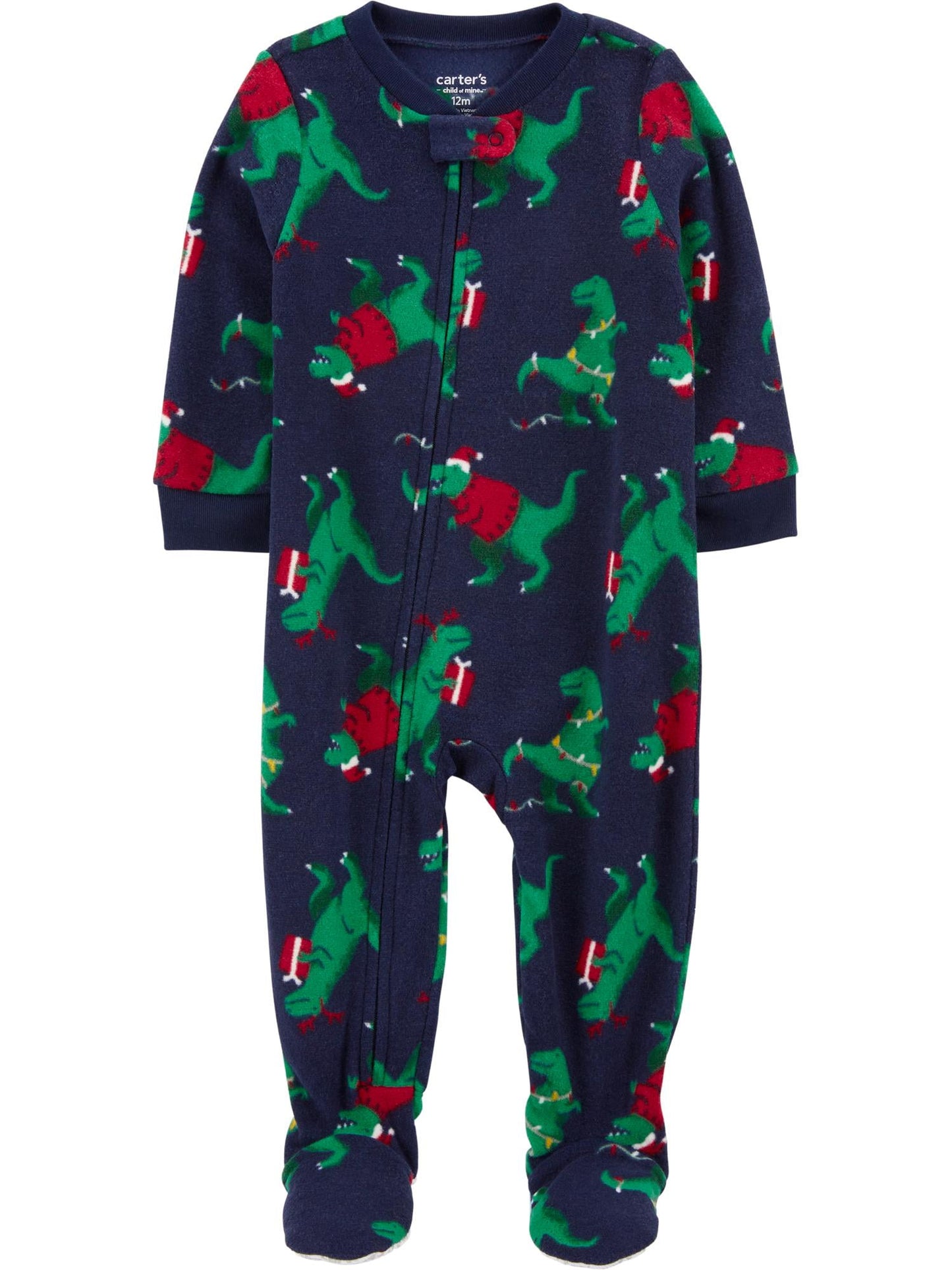 Carter's Child of Mine Baby and Toddler Holiday Pajama, One-Piece, Sizes 0/3M-5T