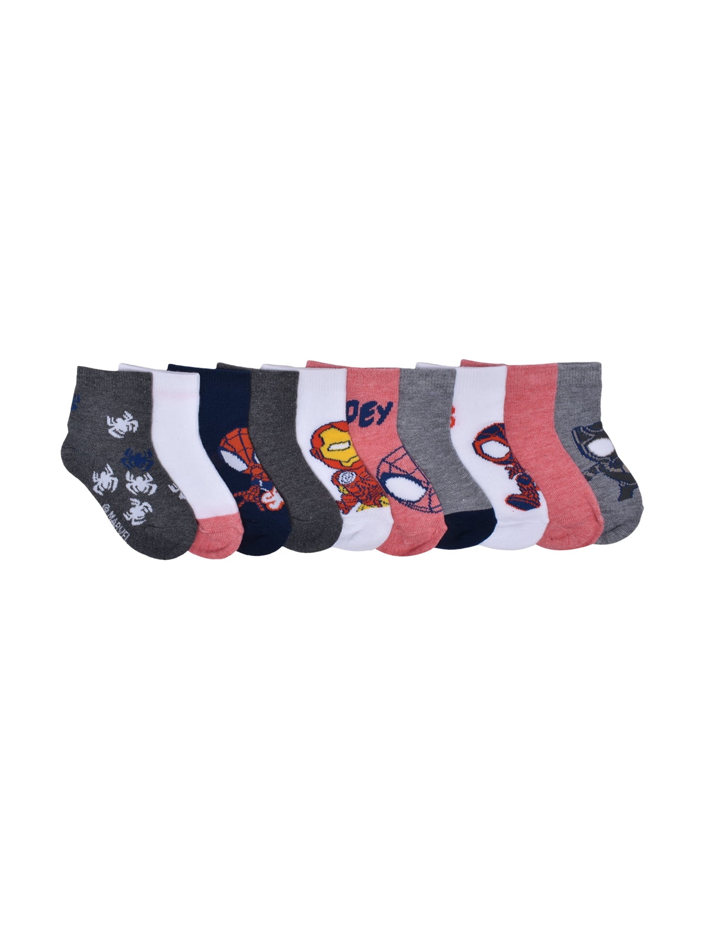 Character Toddler Ankle Socks, 10-Pack, Sizes 12M-5T