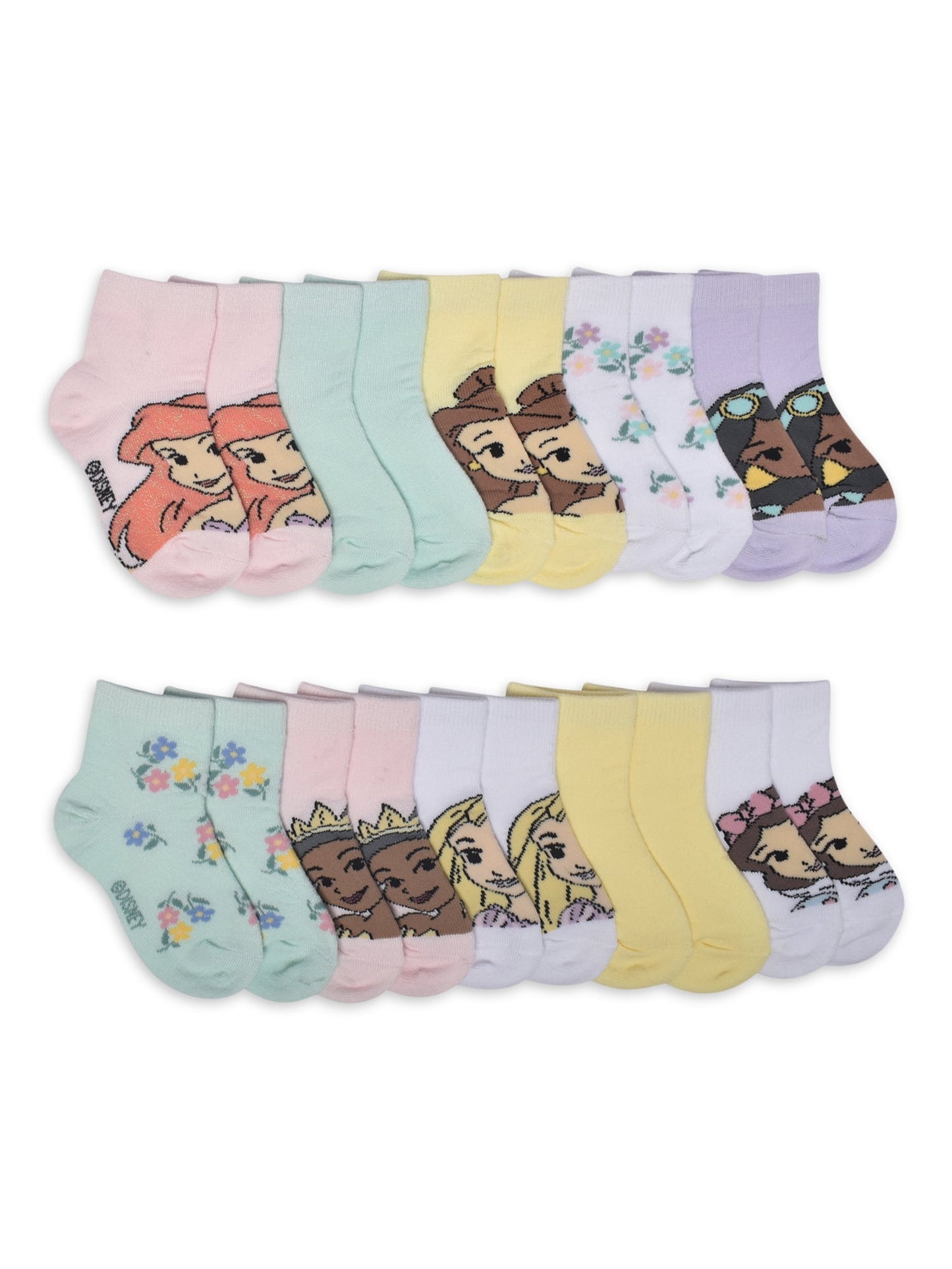 Character Toddler Ankle Socks, 10-Pack, Sizes 12M-5T