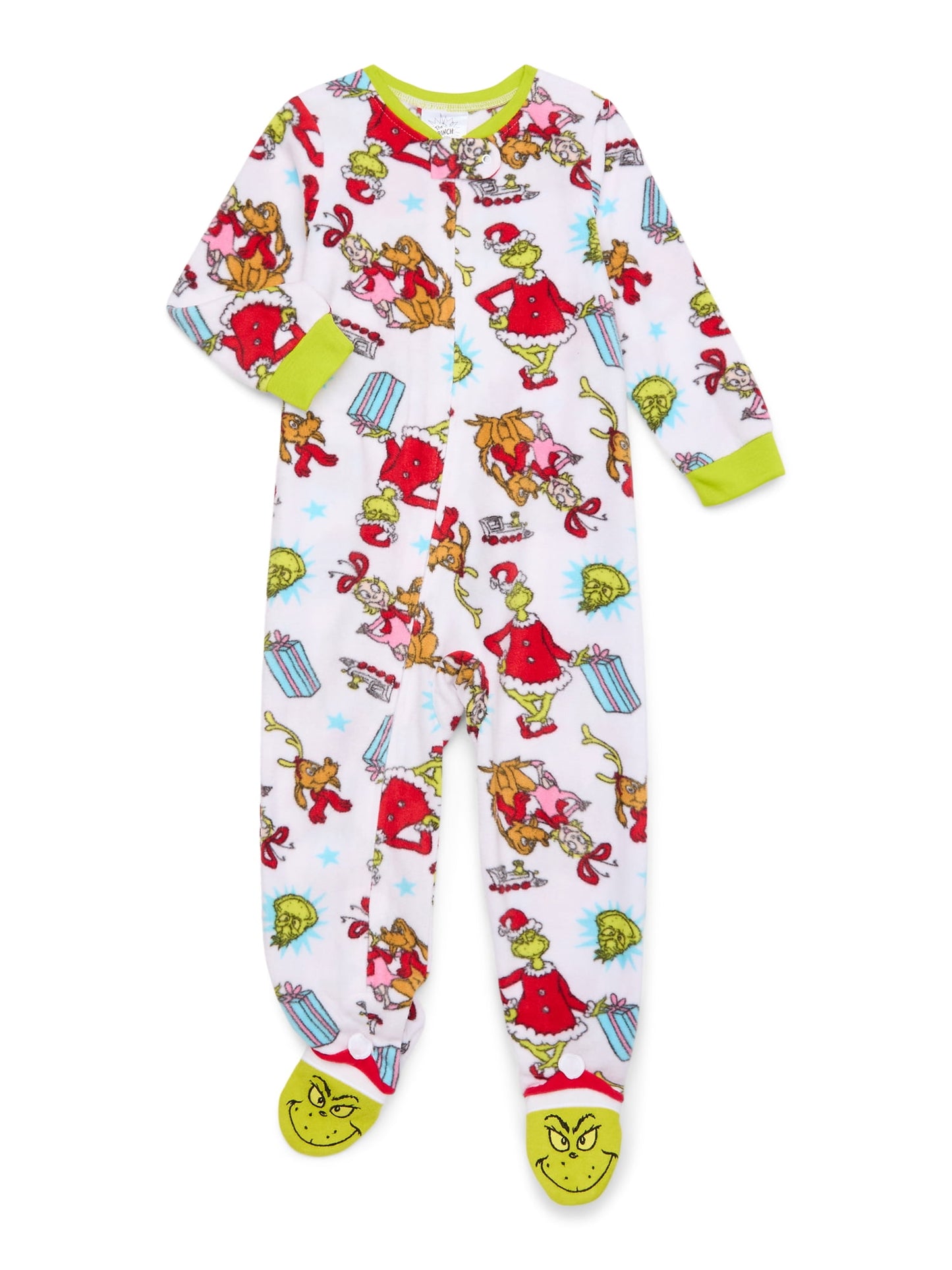 Character Toddler Christmas Fleece One-Piece Sleeper, Sizes 12M-5T