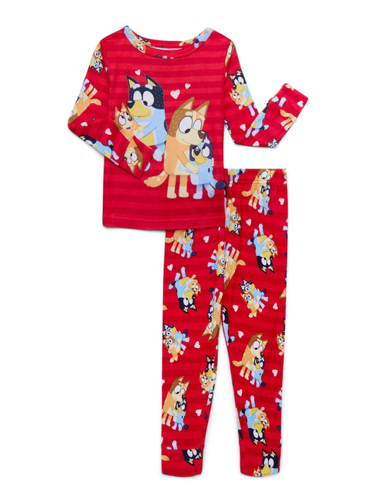 Character Toddler Unisex Valentine's Day Pajama Set, 2-Piece, Sizes 12M-5T