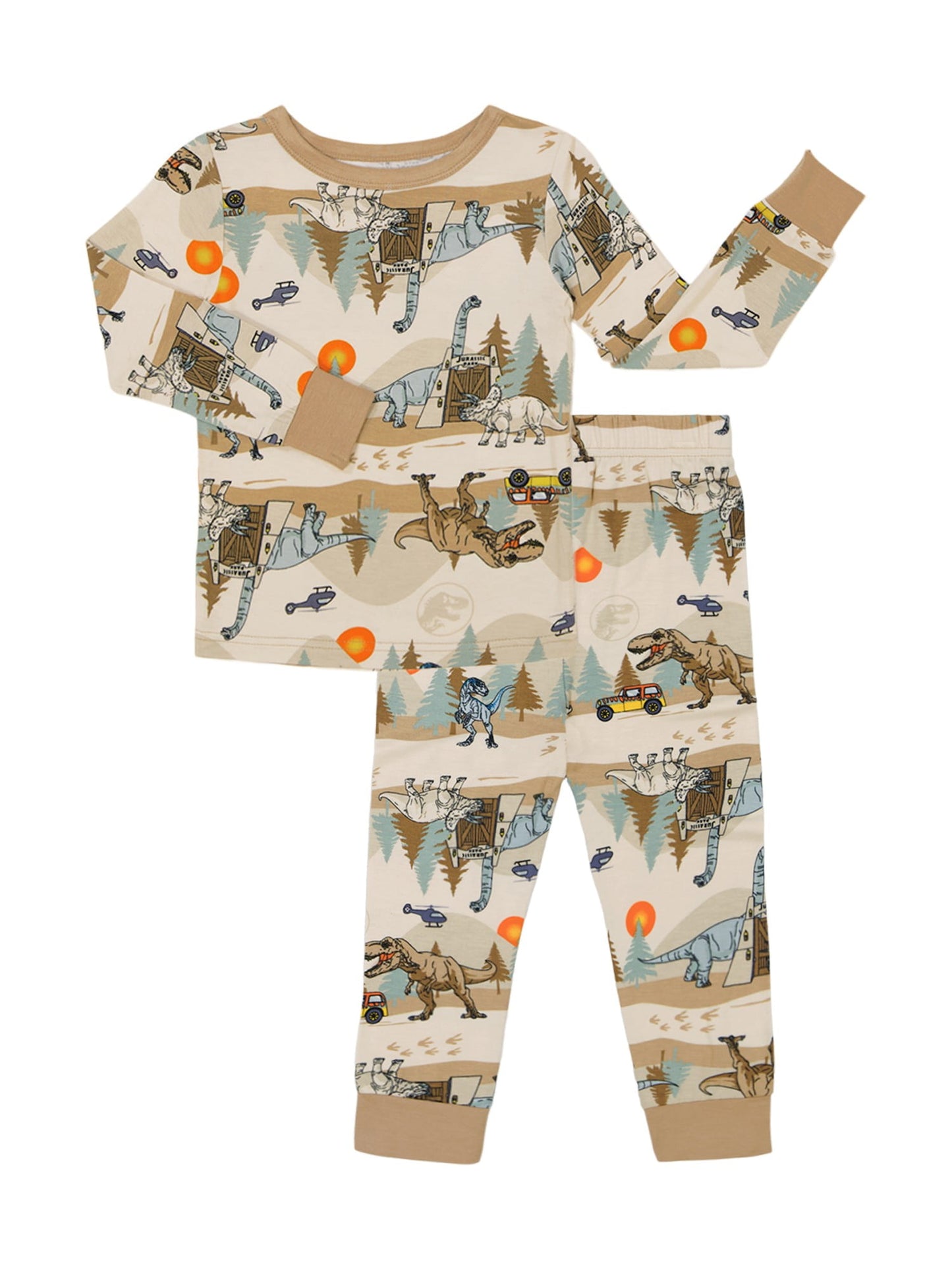Character Toddler Viscose Unisex 2-Piece Pajama Set, Sizes 12M-5T