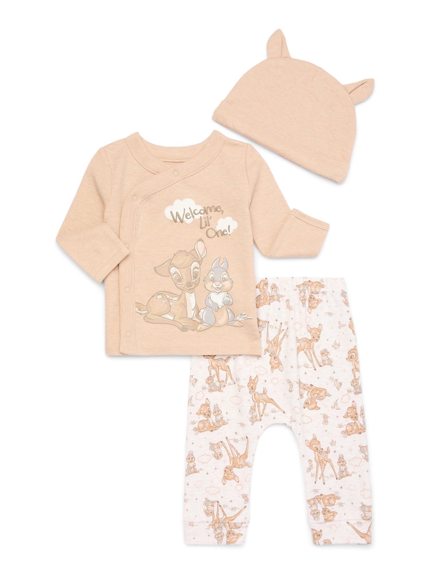 Disney Baby Wishes + Dreams Character Baby Take Me Home Set, 3-Piece, Sizes Preemie-9 Months