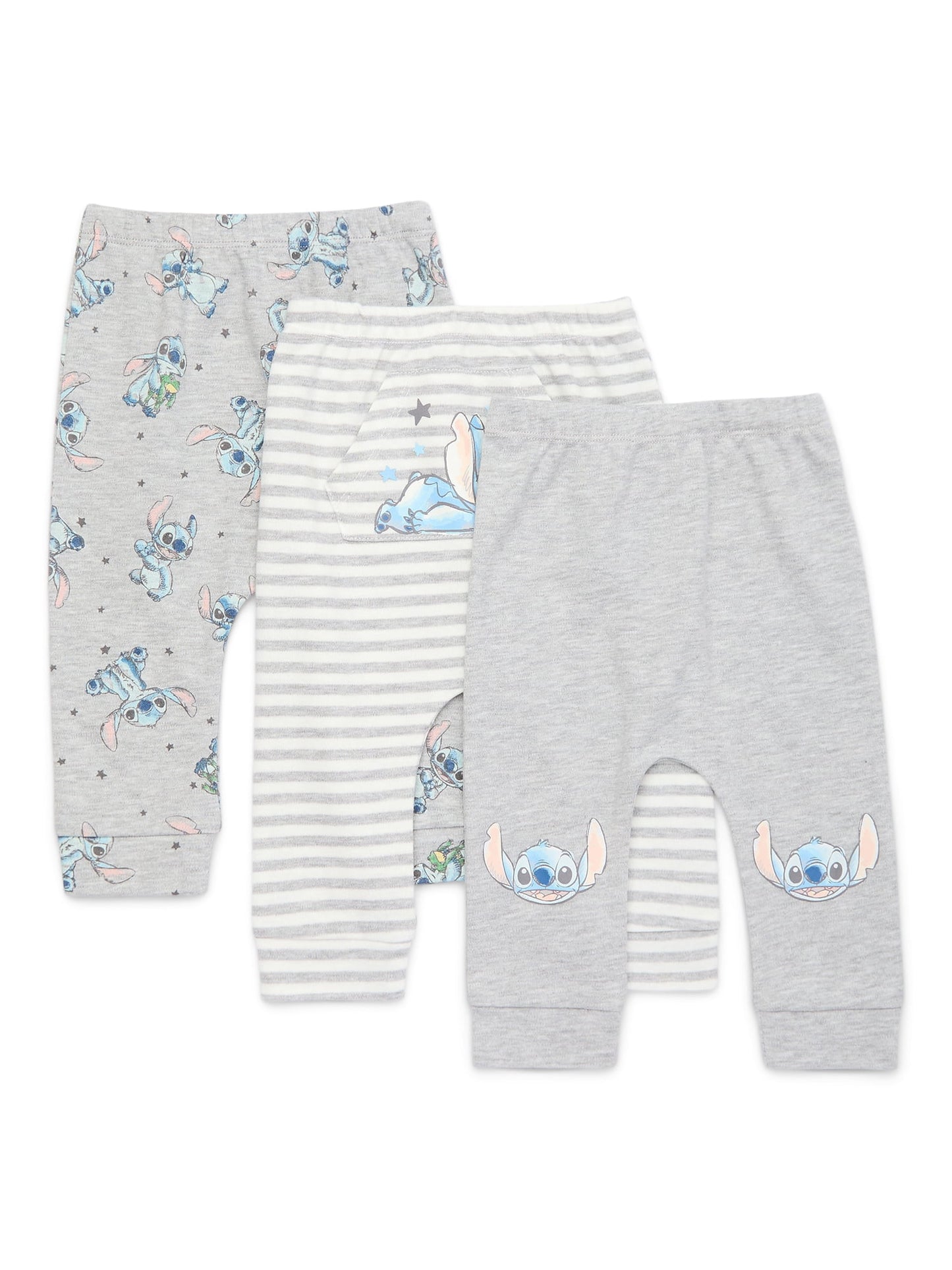Disney Baby Wishes + Dreams Character Infant Baby Jogger Pants, 3-Pack, Sizes Newborn-12 Months