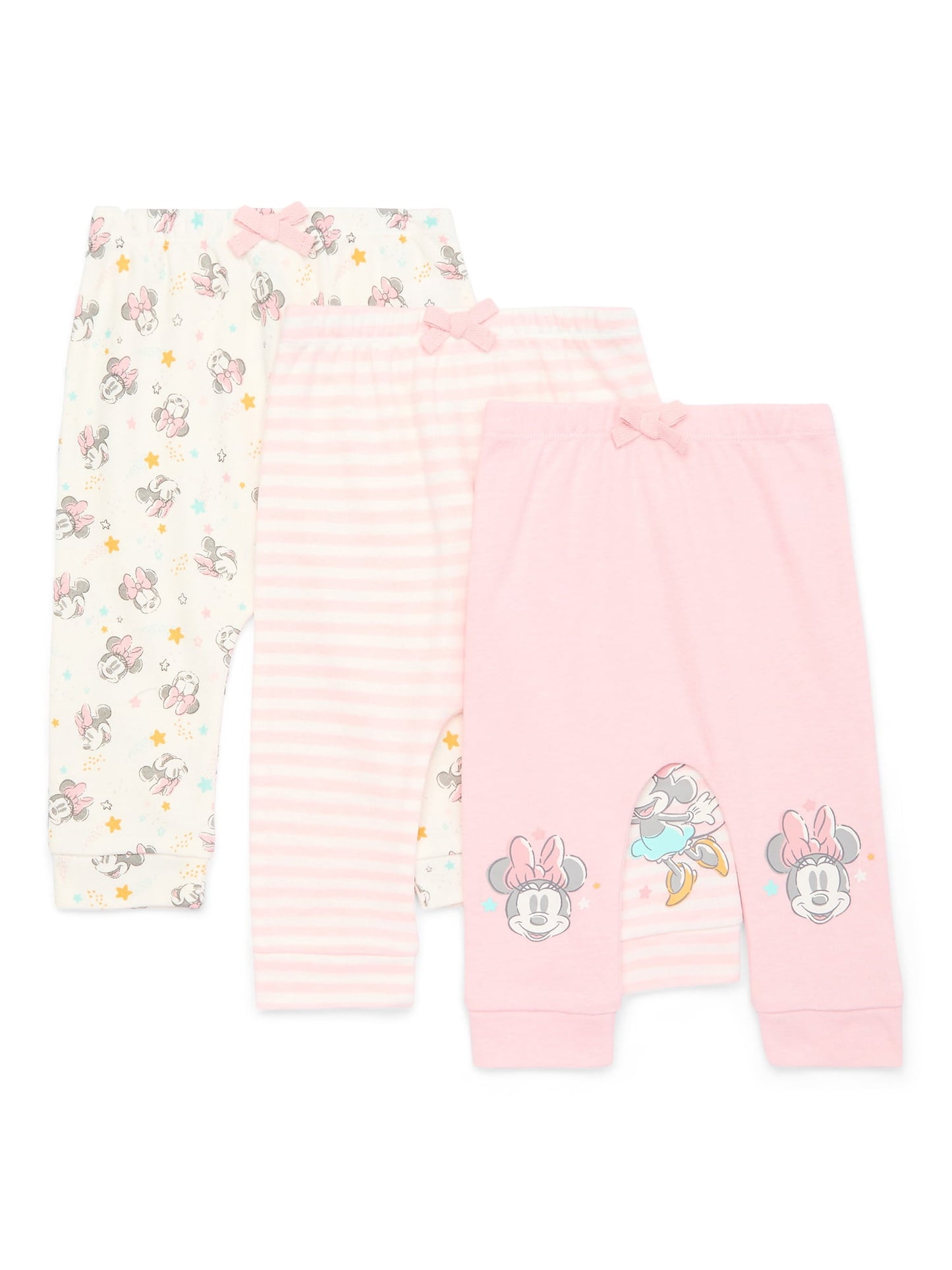 Disney Baby Wishes + Dreams Character Infant Baby Jogger Pants, 3-Pack, Sizes Newborn-12 Months