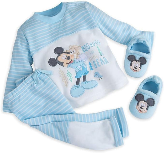 Disney Mickey Mouse Layette Knit Set Baby 12-18 Months Blue