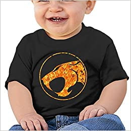 Gameser Thunder Cats Logo Boys & Girls Infant Soft And Cozy 100% Cotton T-Shirts Unisex Black Apparel